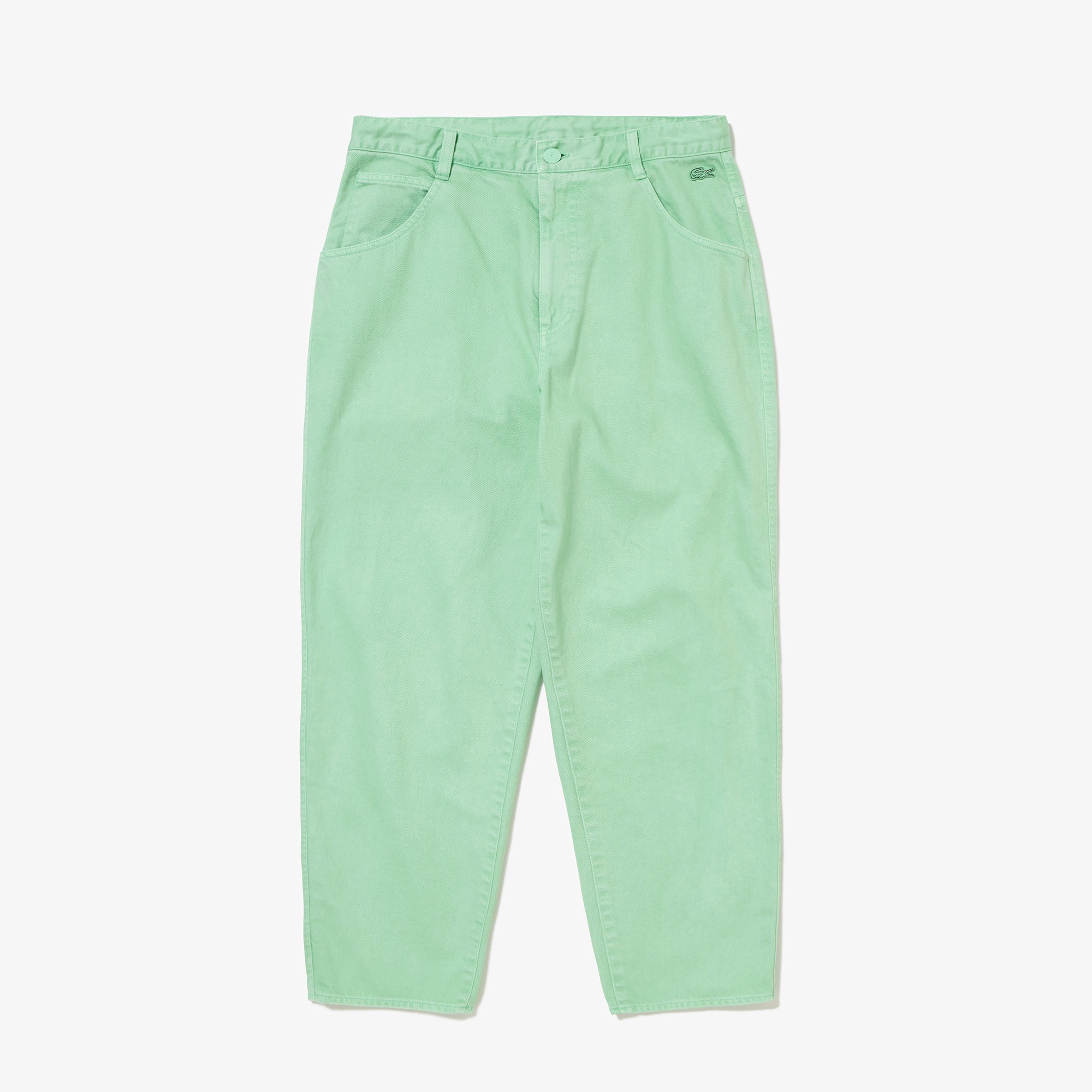 ワイドテーパードカラーデニムパンツ