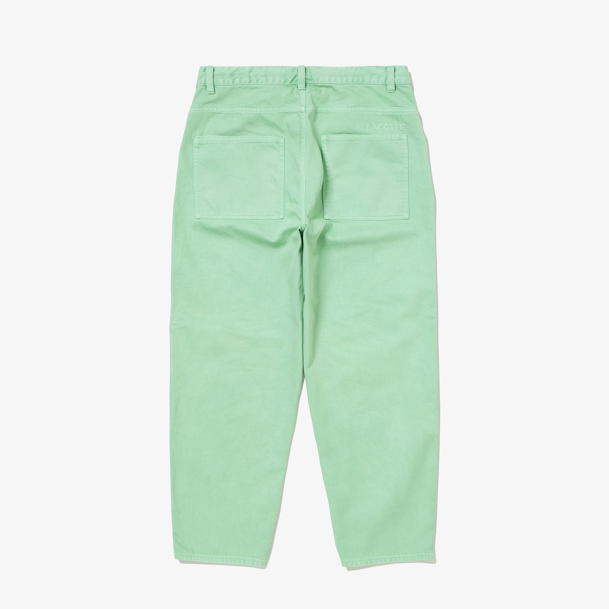 ワイドテーパードカラーデニムパンツ