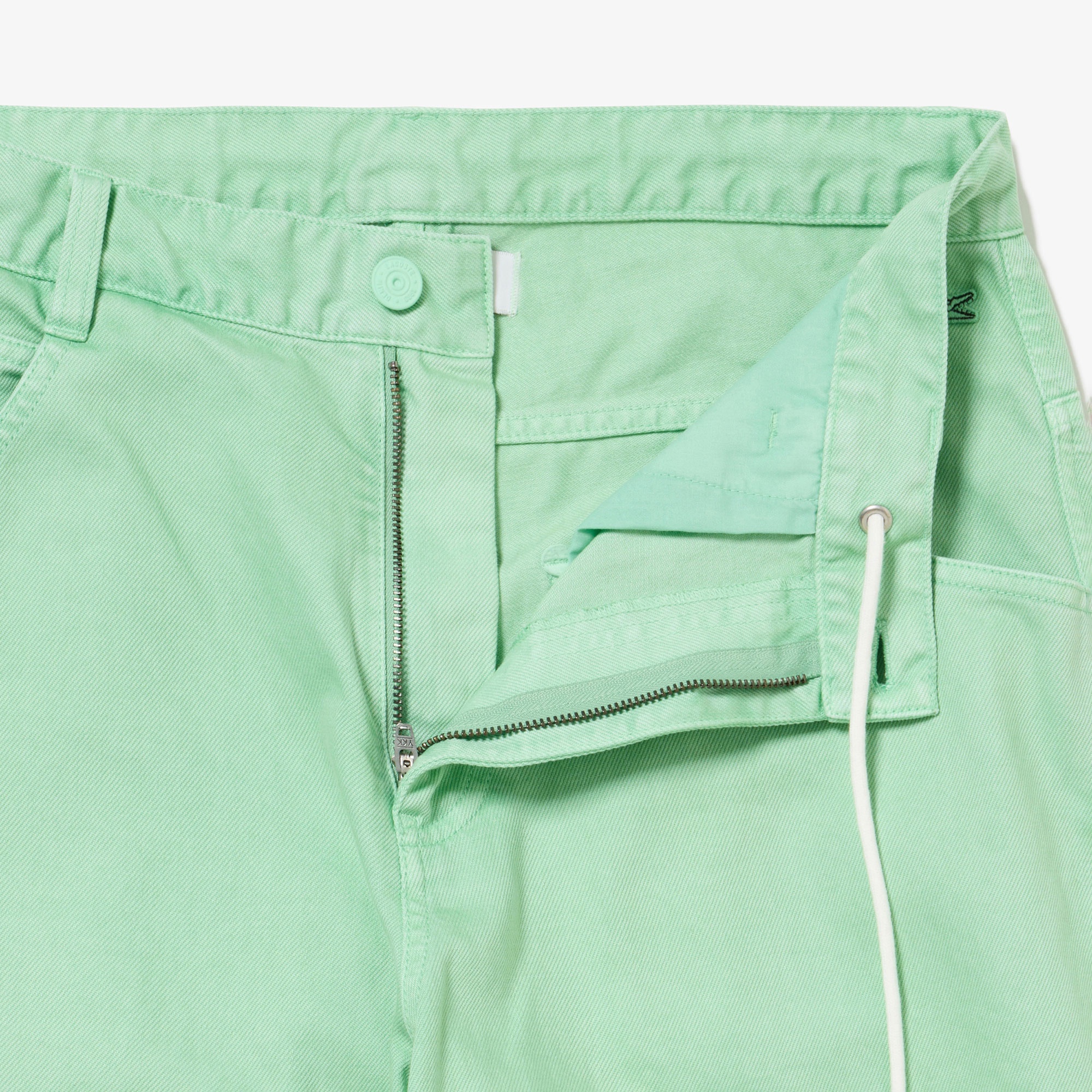 ワイドテーパードカラーデニムパンツ