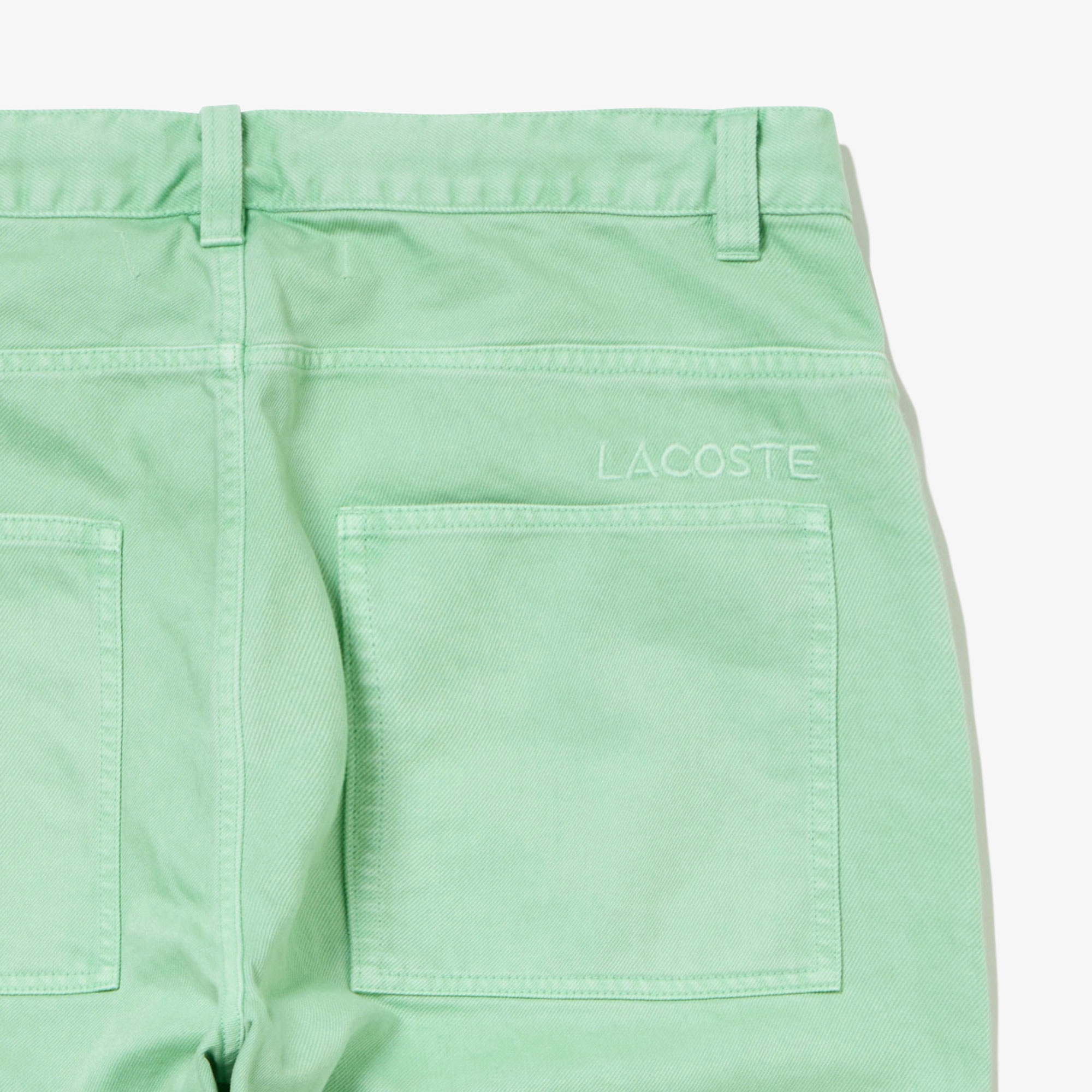 ワイドテーパードカラーデニムパンツ