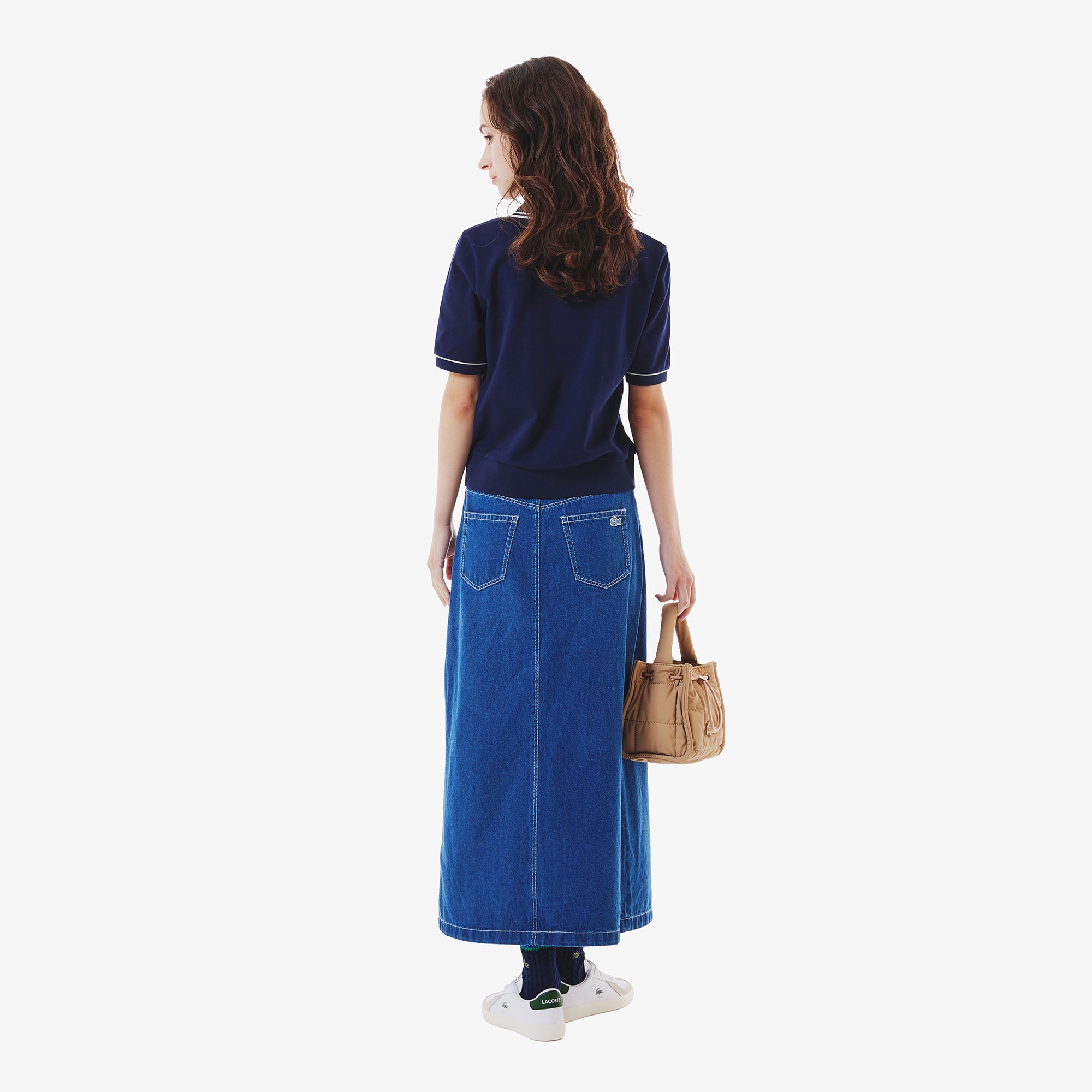 プレーンデニムマキシスカート