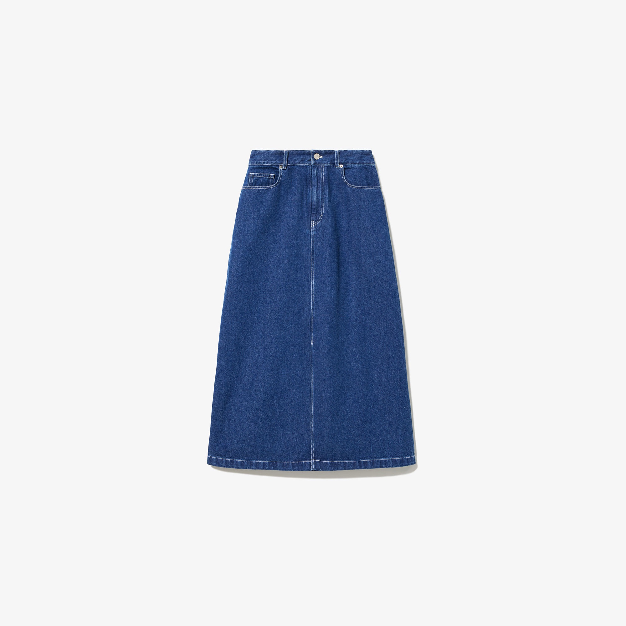 プレーンデニムマキシスカート