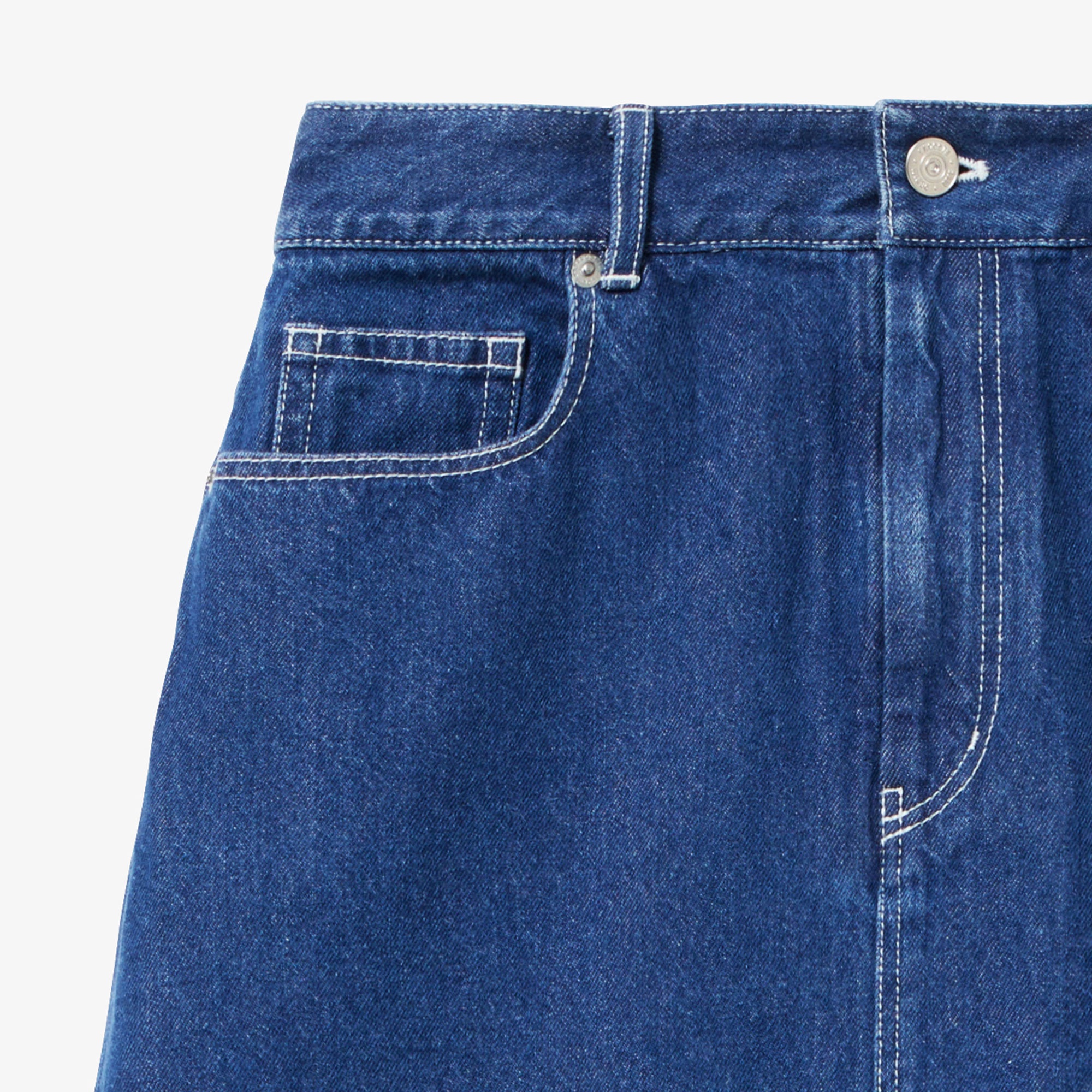 プレーンデニムマキシスカート