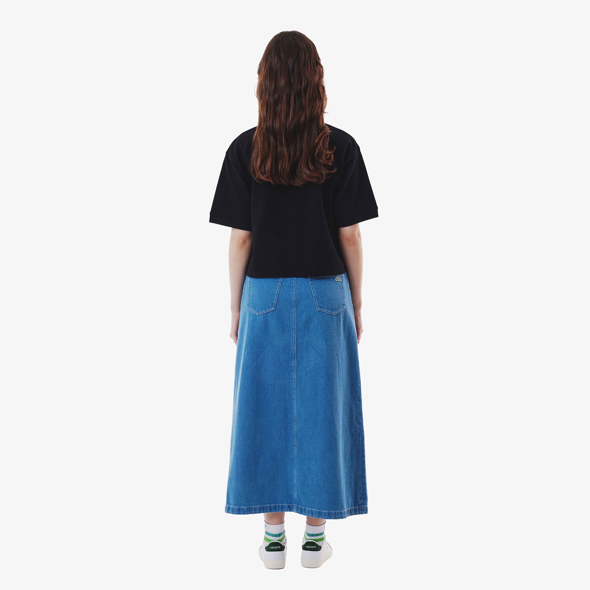 プレーンデニムマキシスカート