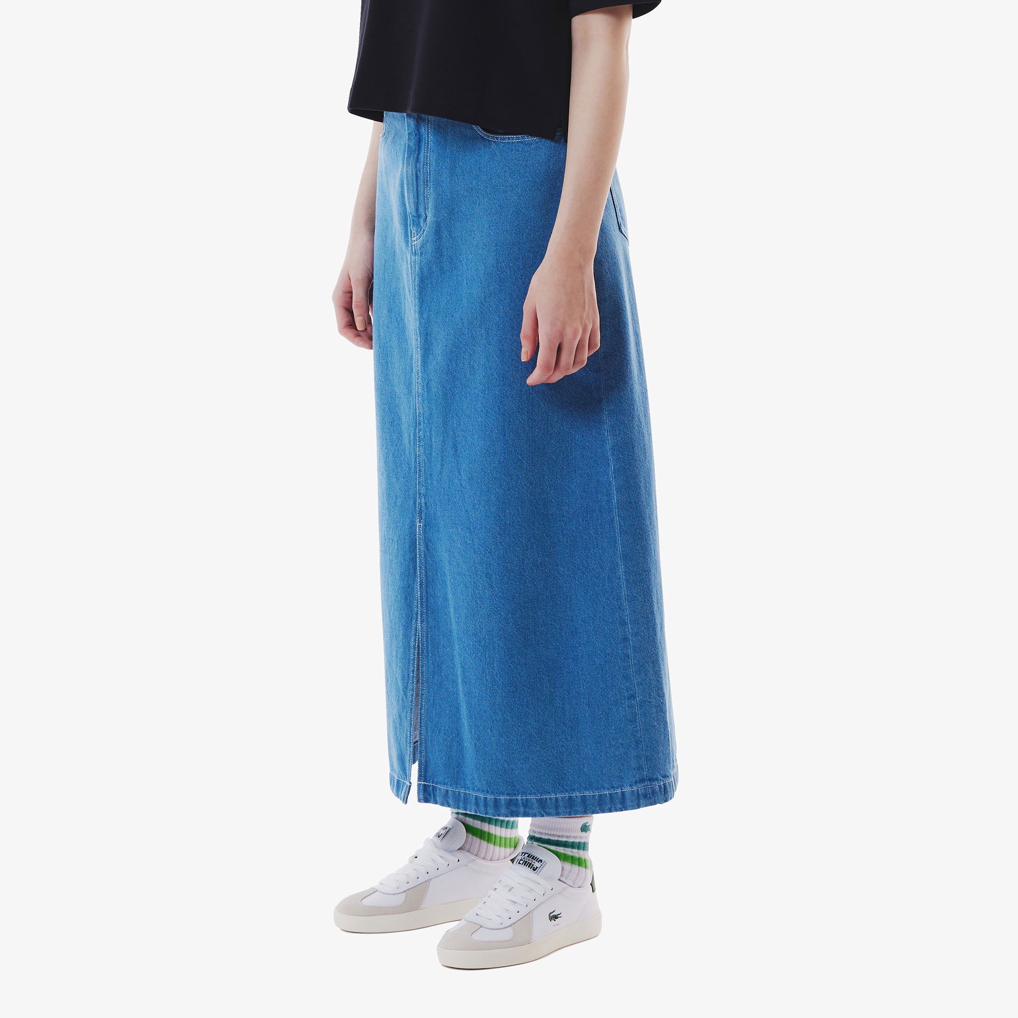 プレーンデニムマキシスカート