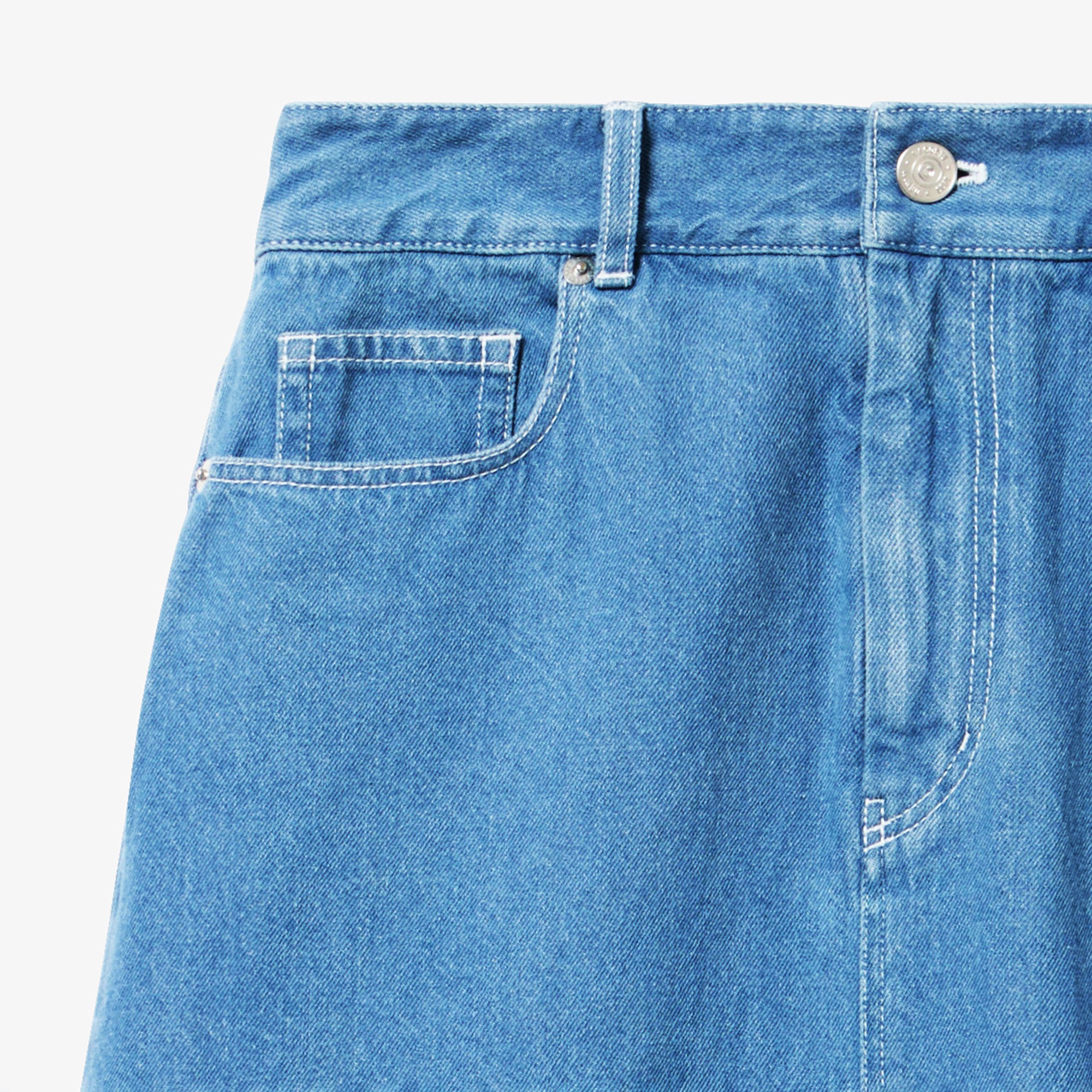 プレーンデニムマキシスカート