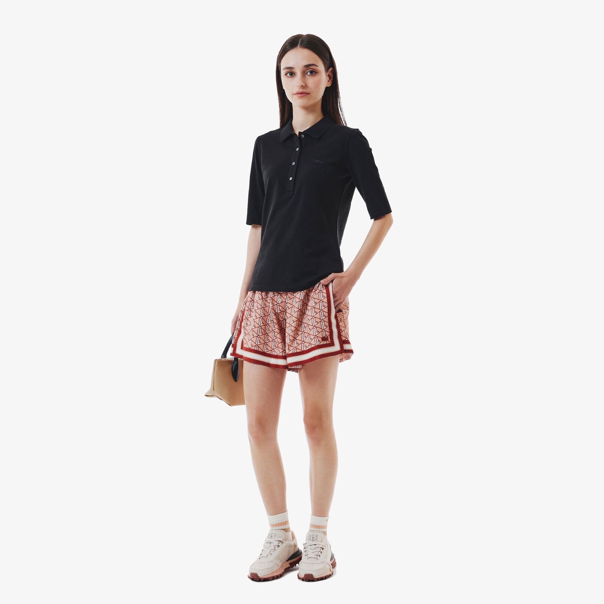 スリムフィットハーフスリーブポロシャツ