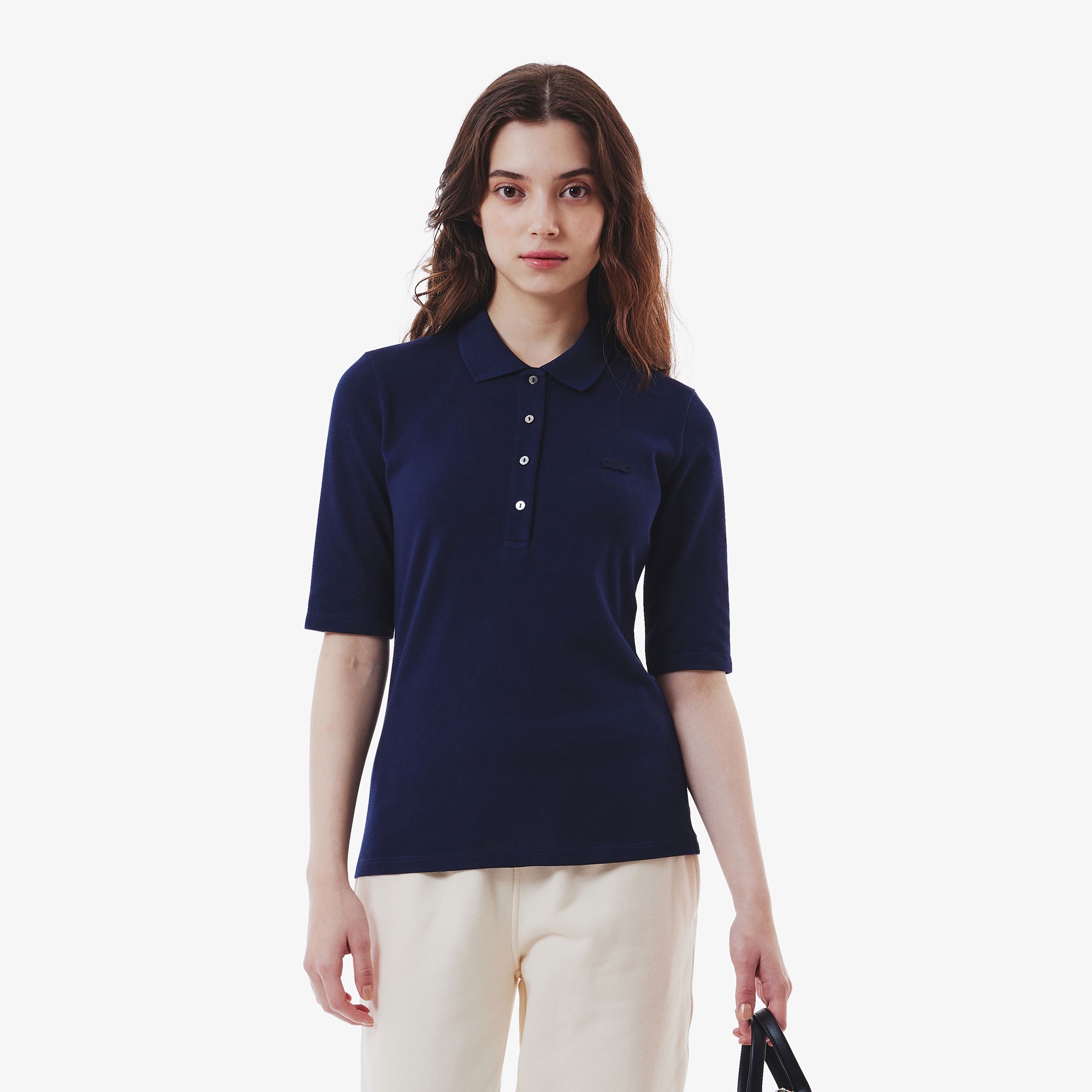 スリムフィットハーフスリーブポロシャツ