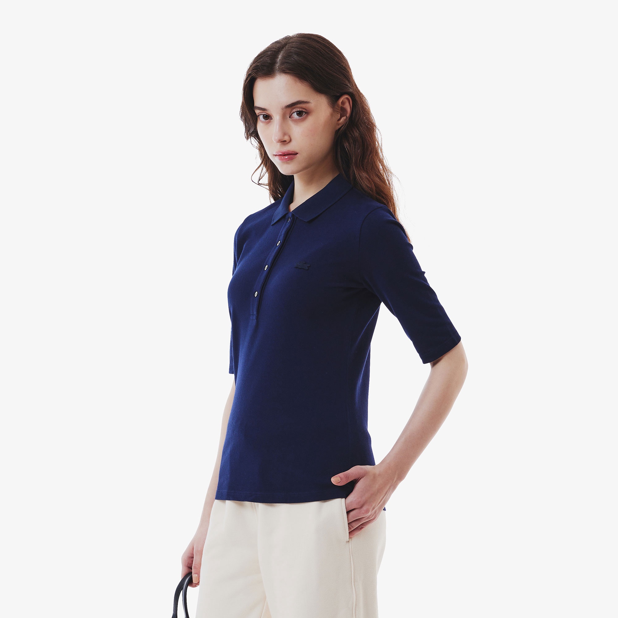 スリムフィットハーフスリーブポロシャツ