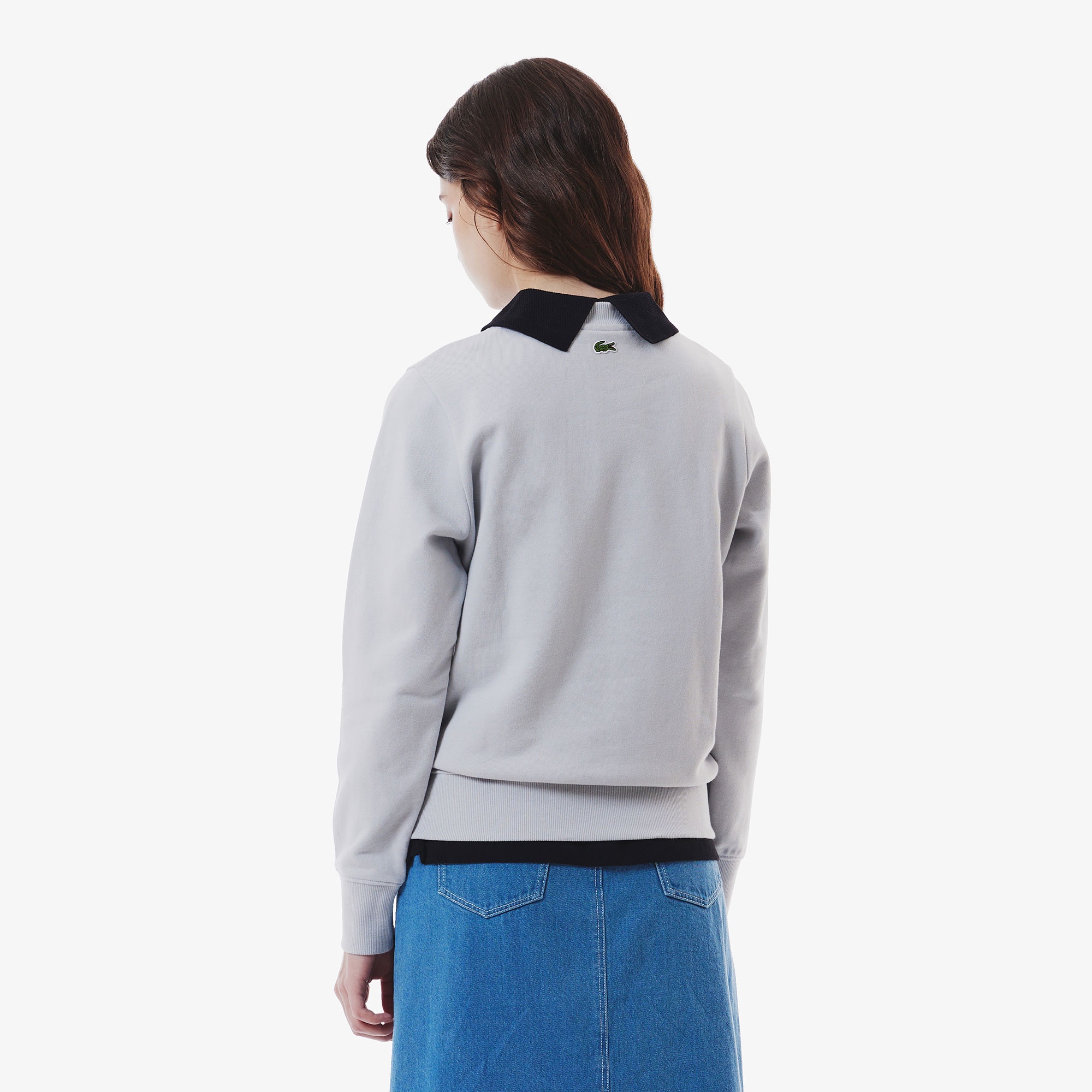 ブランドネームロゴステッチクルーネックスウェット