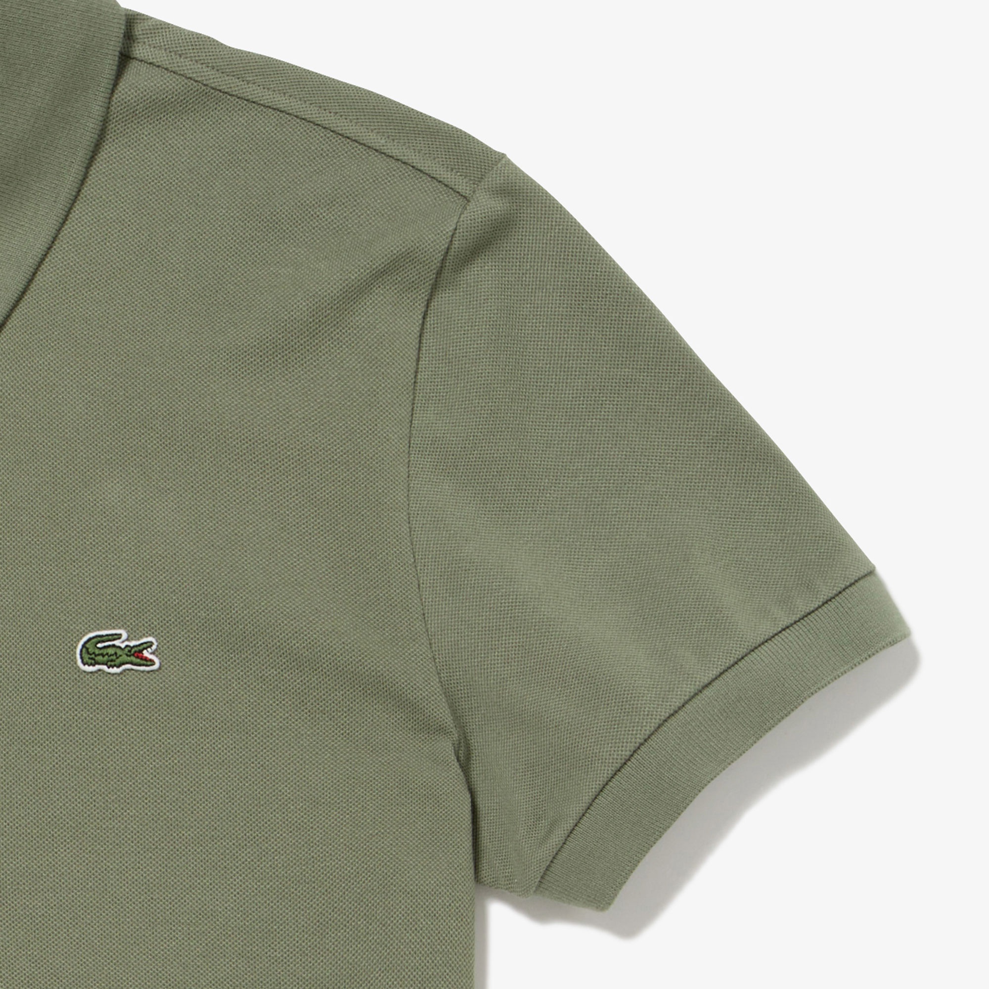 スリムフィットソリッドポロシャツ (半袖)