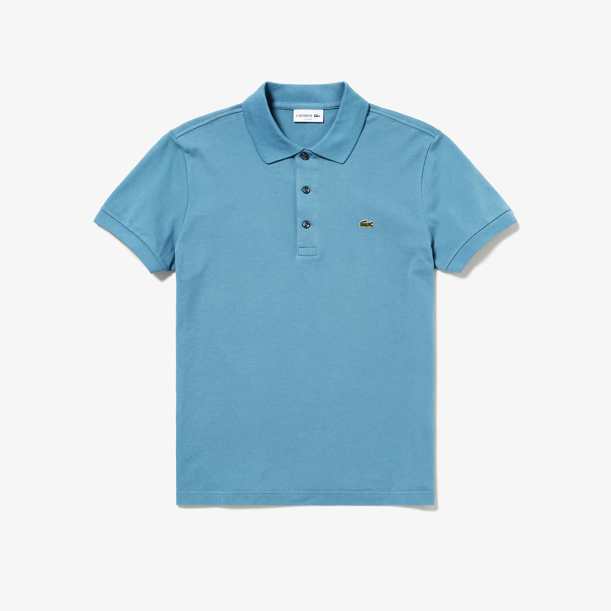 スリムフィットソリッドポロシャツ (半袖)