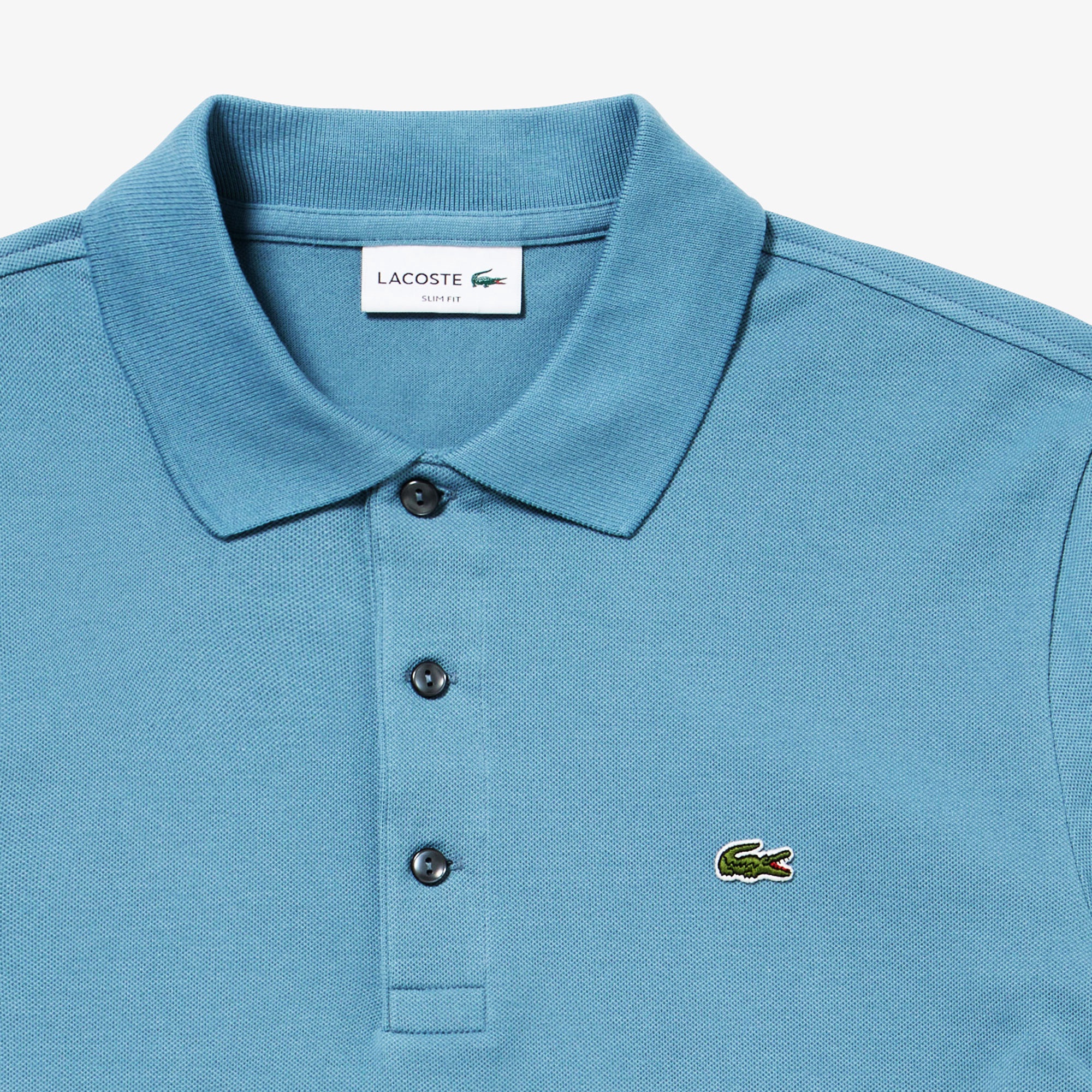 スリムフィットソリッドポロシャツ (半袖)