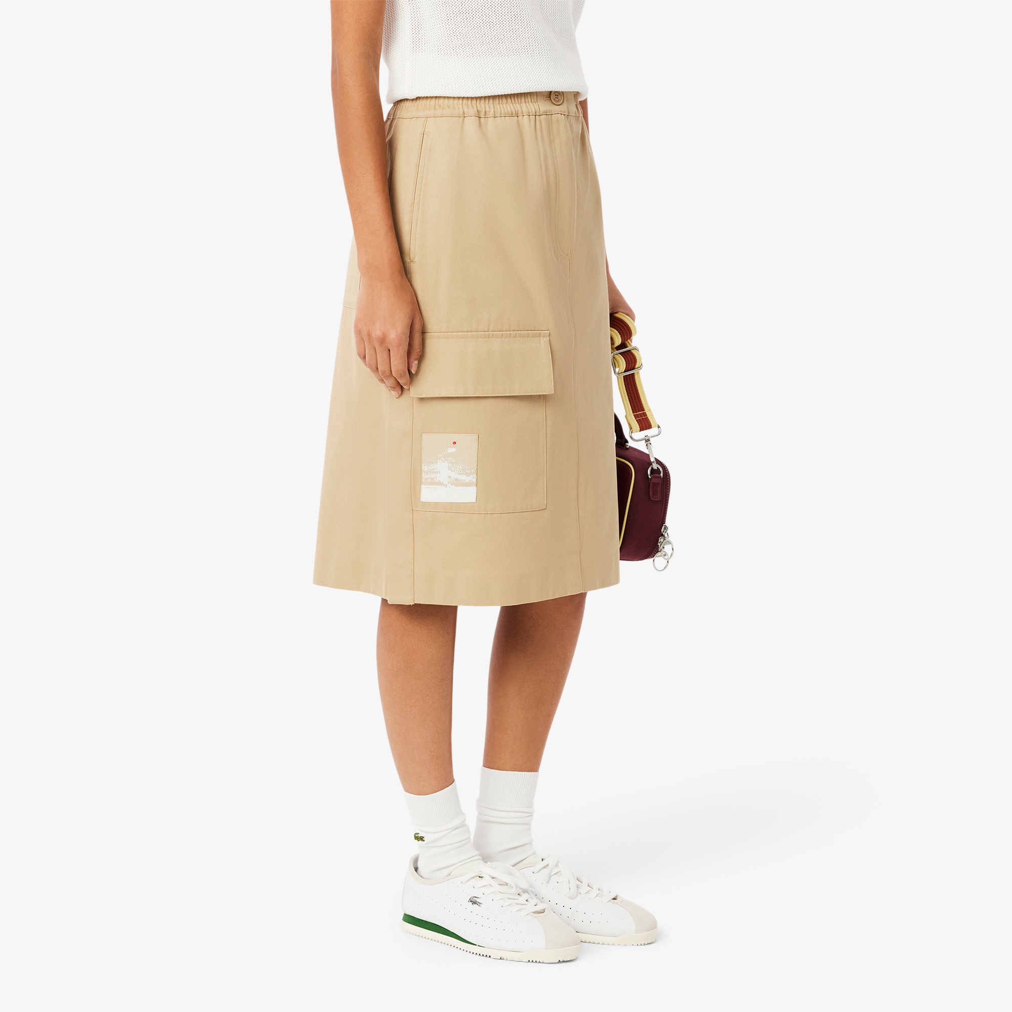 アシンメトリーカーゴポケットスカート