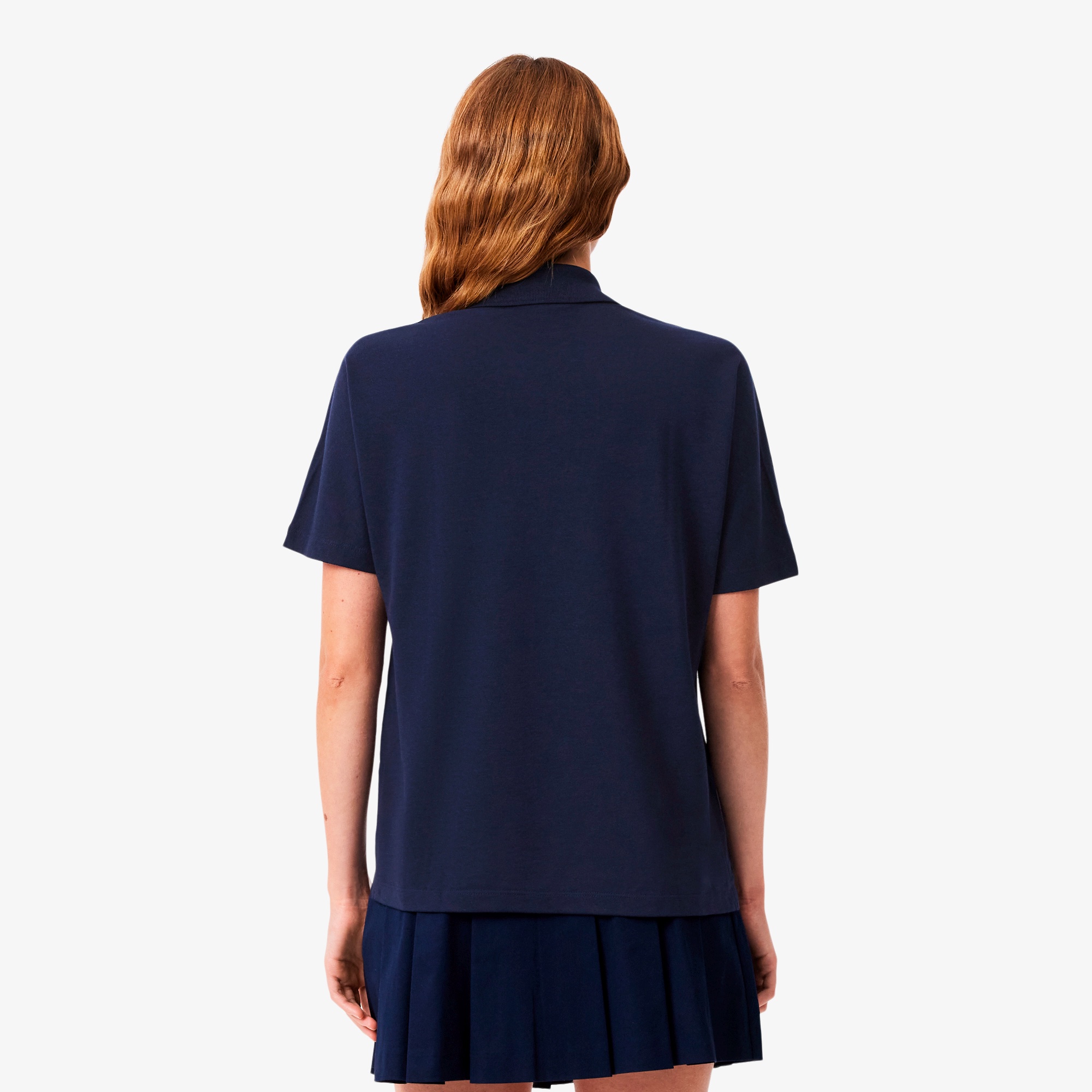 スキッパーネックポロシャツ