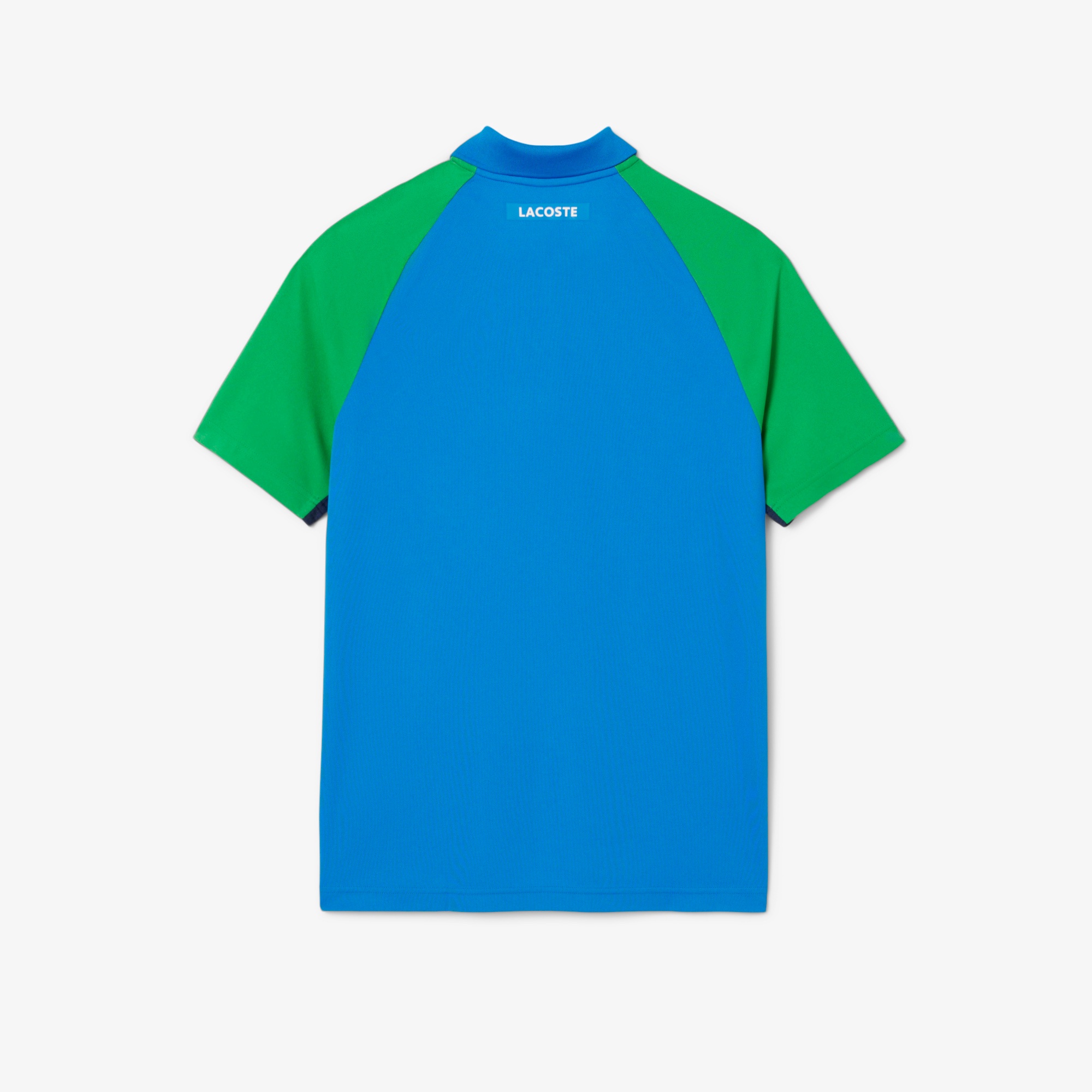 配色パネルテニスポロシャツ