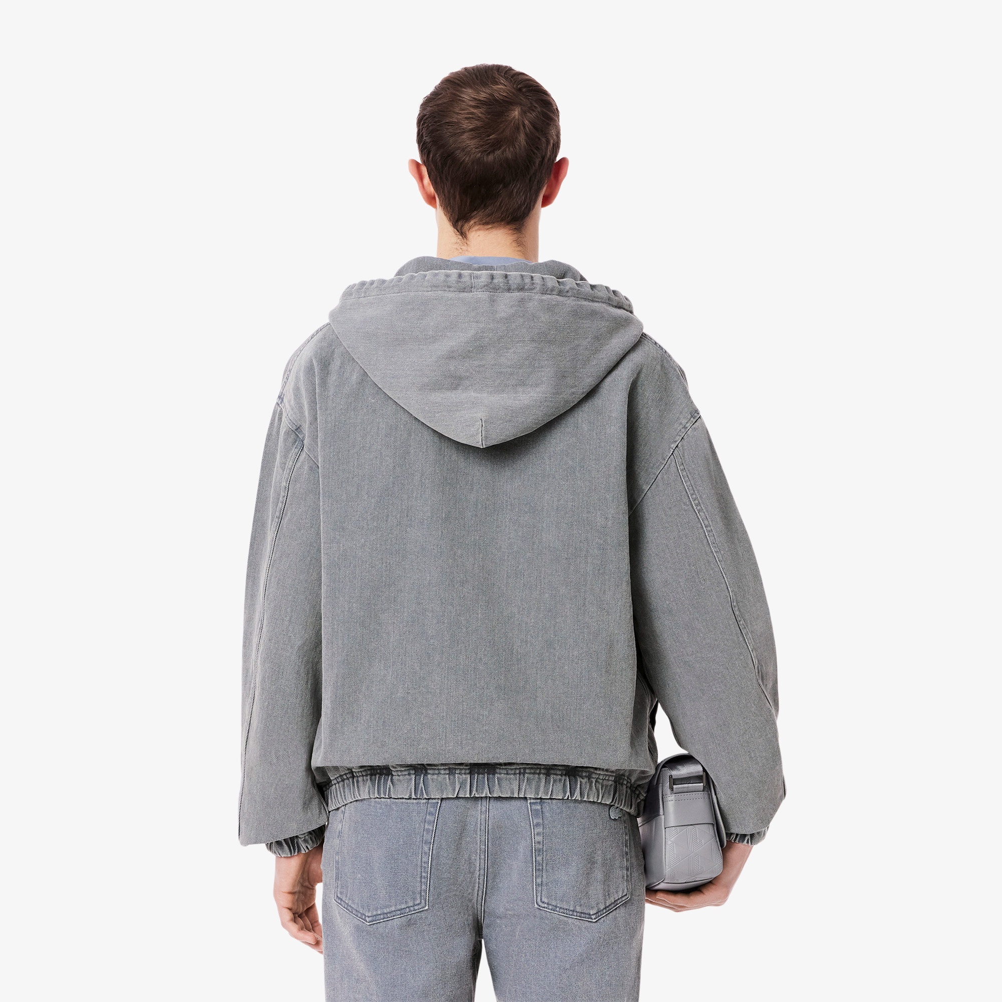 ナチュラルピグメントダイジップアップデニムフーディー