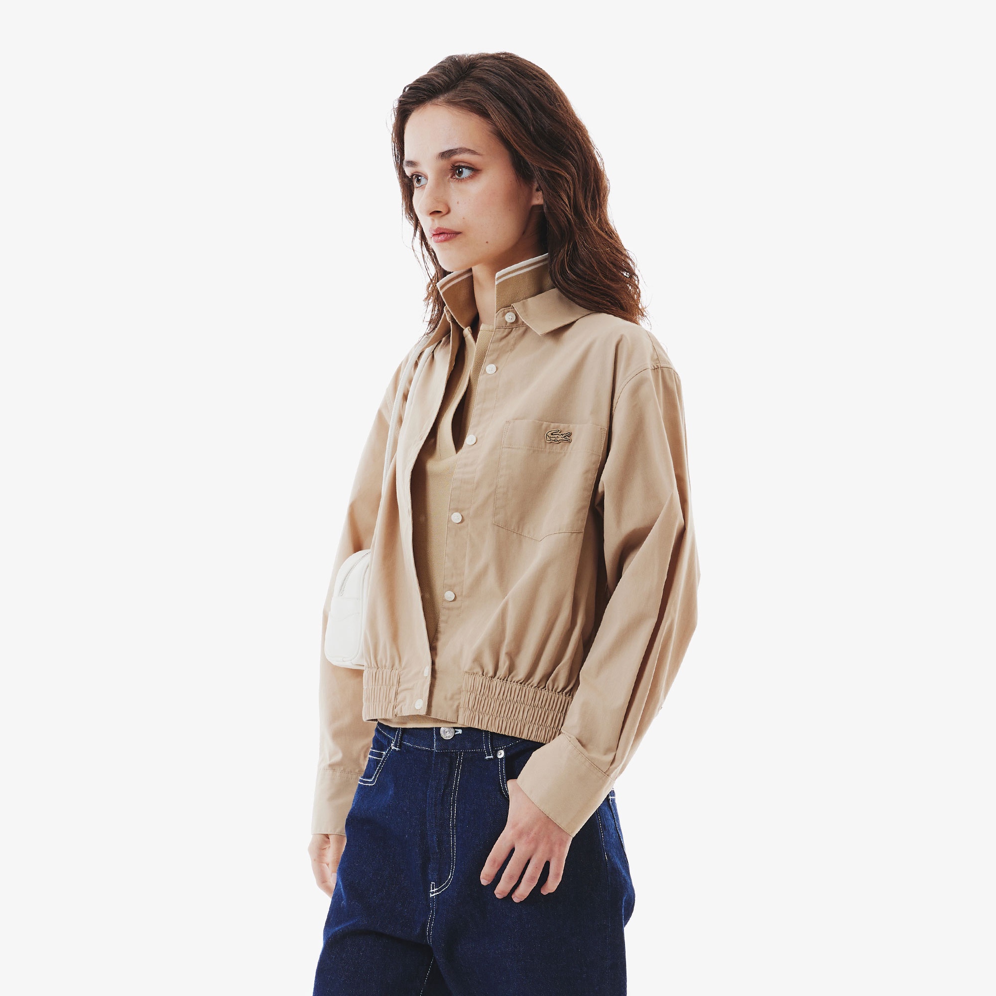 ウエストシャーリングシャツブルゾン