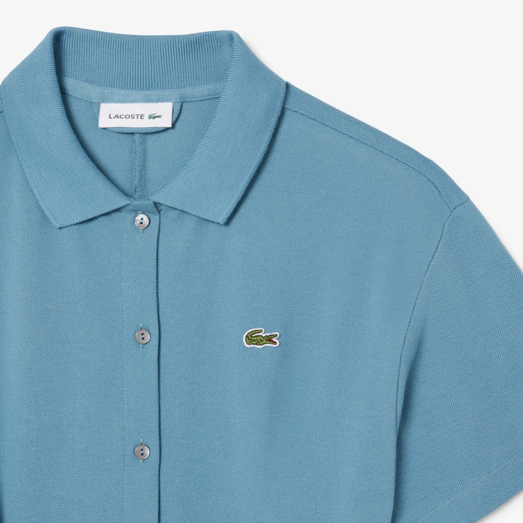 鹿の子地シャツドレス