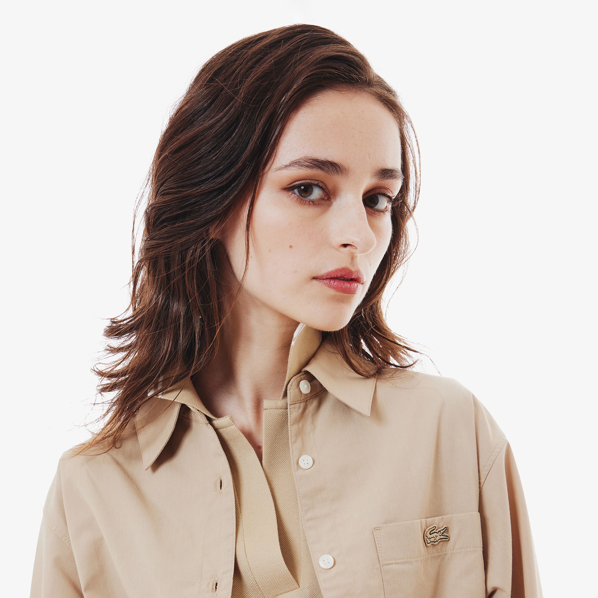 ウエストシャーリングシャツブルゾン