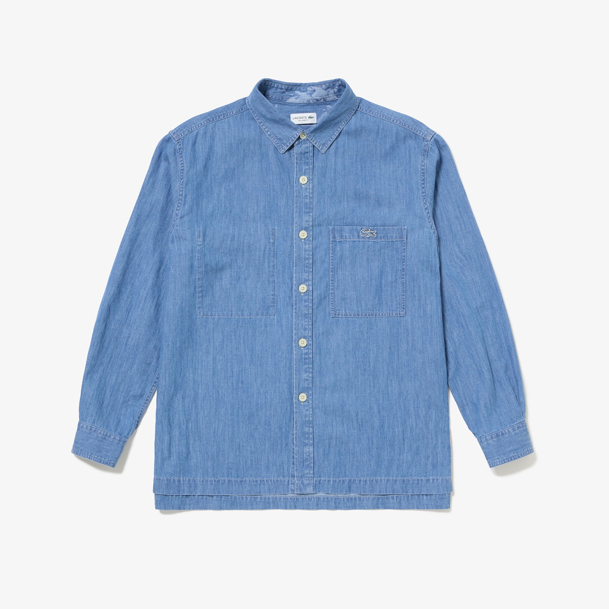 コットンリネンデニムシャツアウター