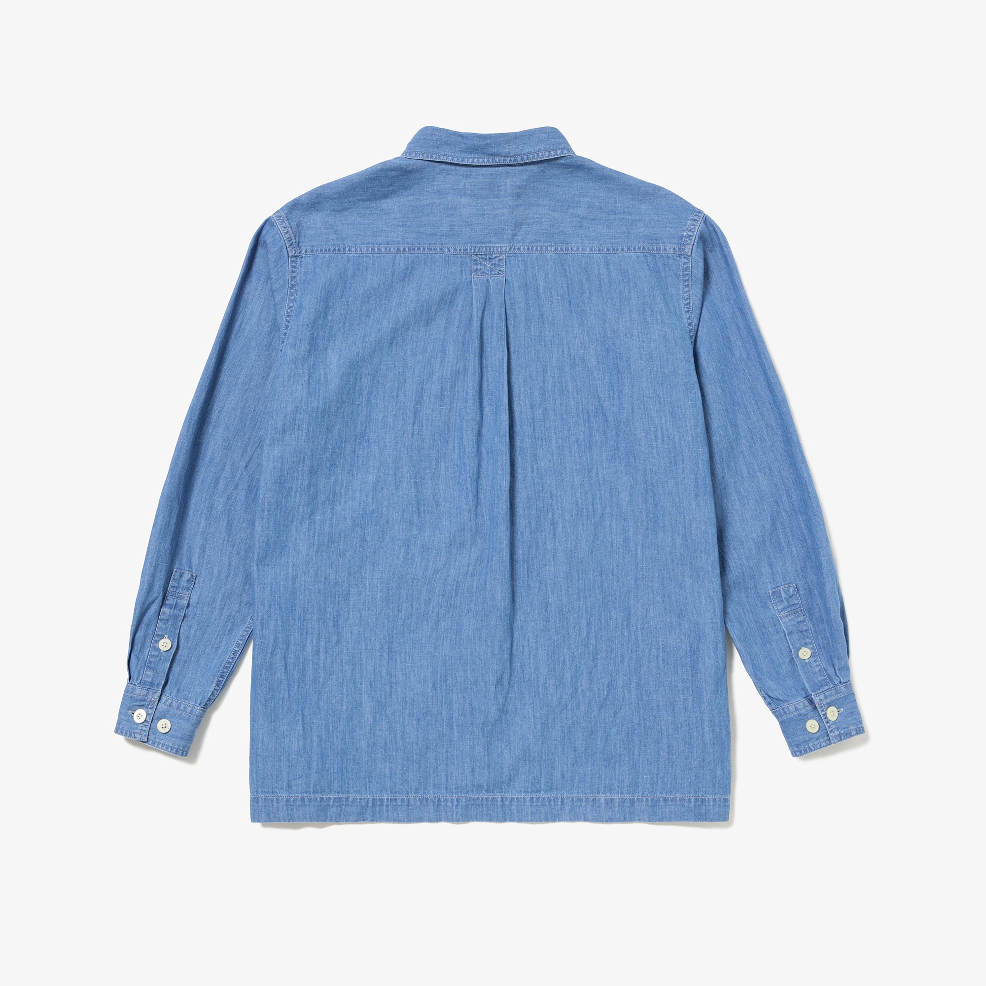 コットンリネンデニムシャツアウター
