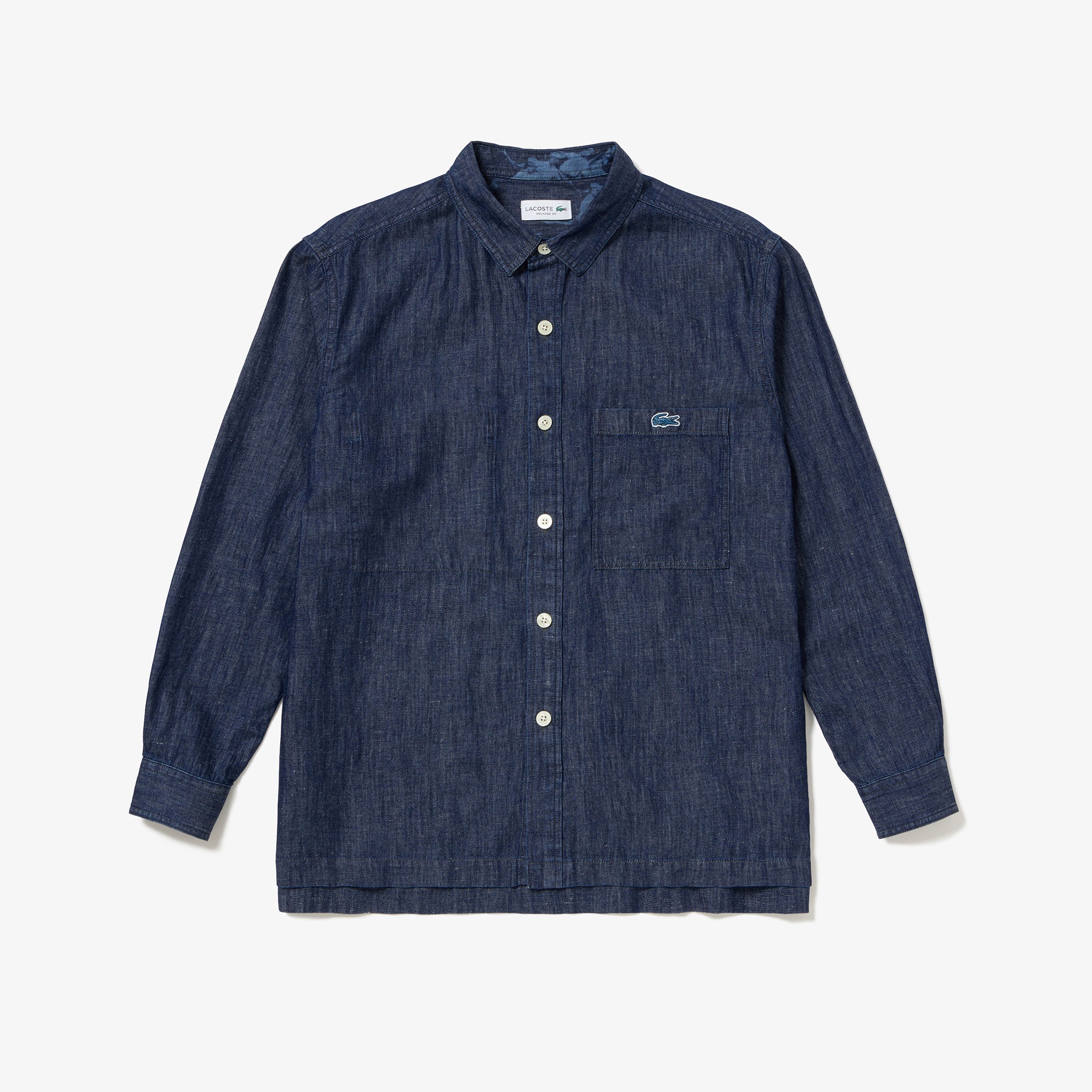 コットンリネンデニムシャツアウター