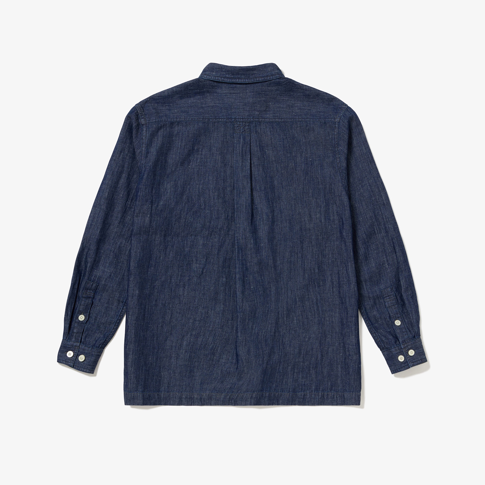 コットンリネンデニムシャツアウター