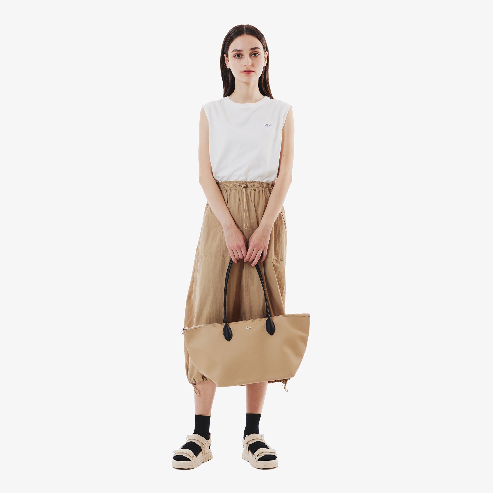 コンビネーションノースリーブドレス