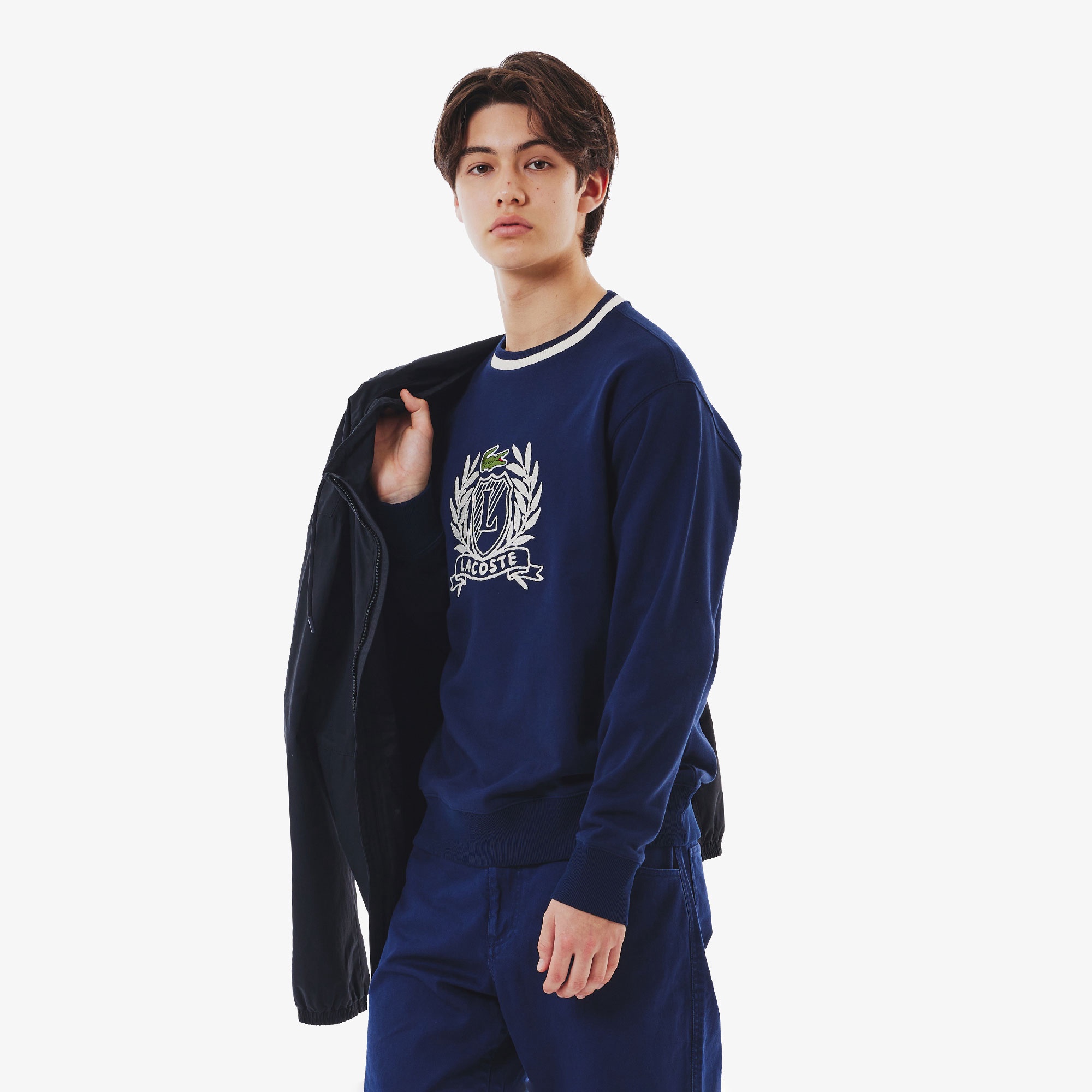 ハンドステッチ風フレンチグラフィックTシャツ