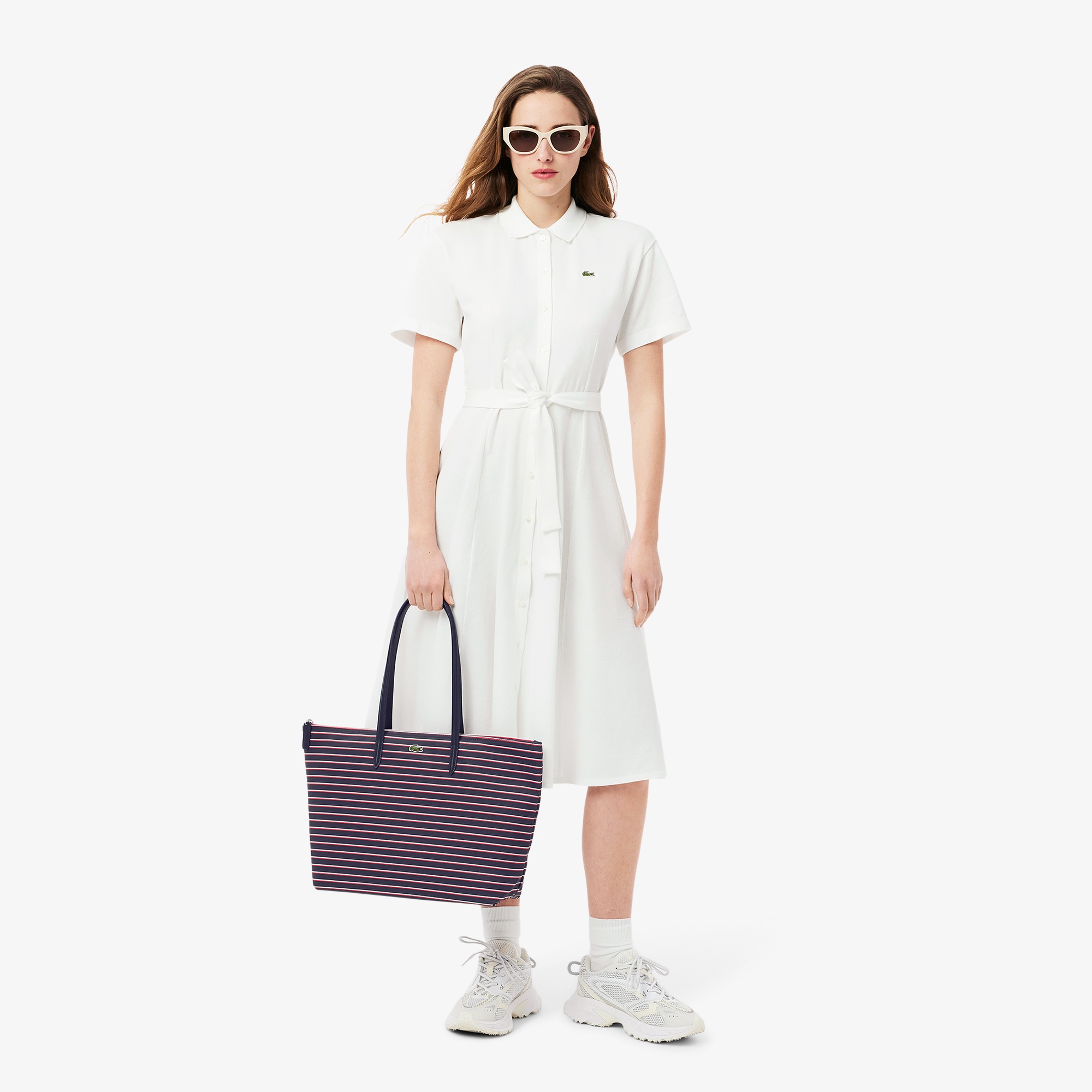 L.12.12コンセプトシーズナル ボーダーラージトートバッグ