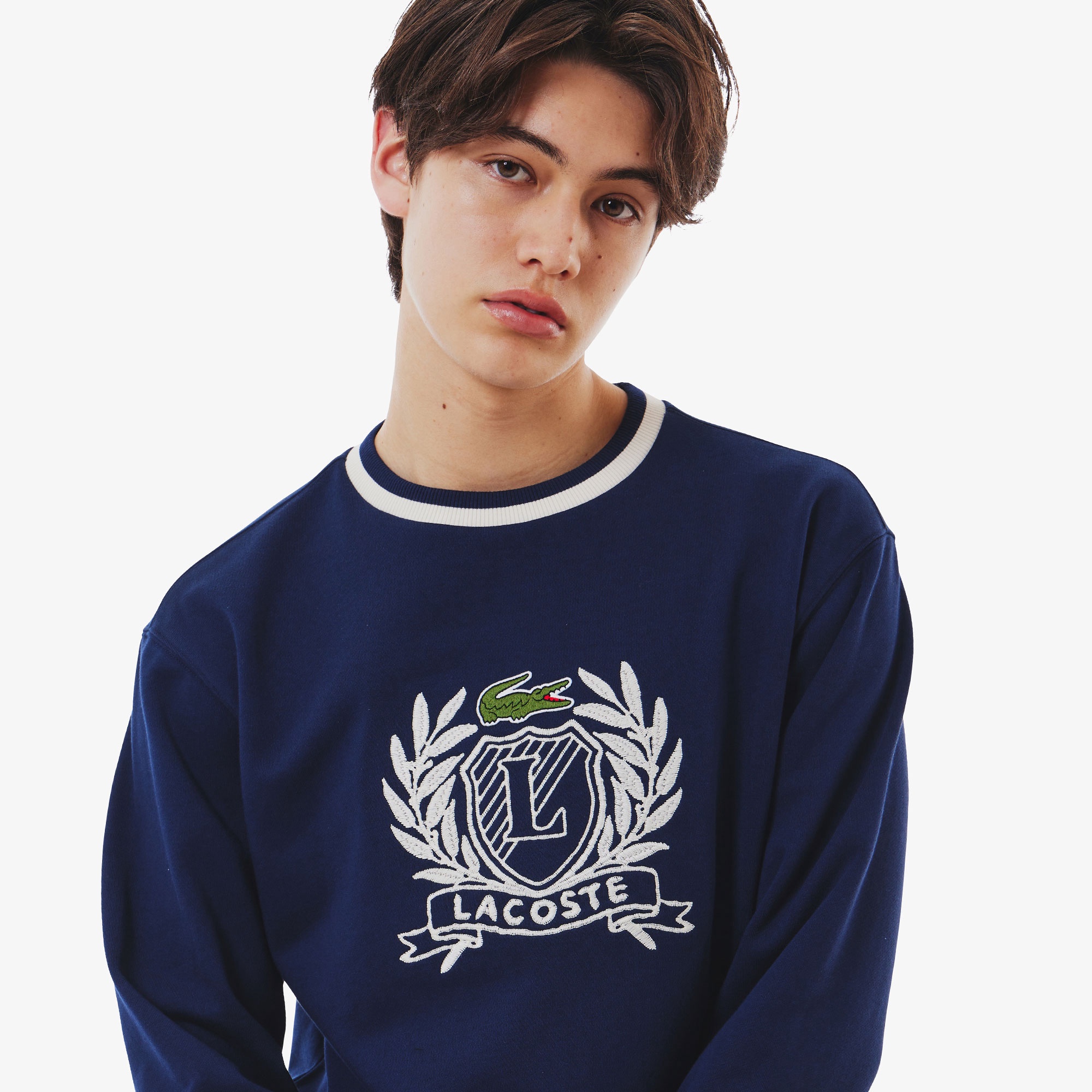 ハンドステッチ風フレンチグラフィックTシャツ