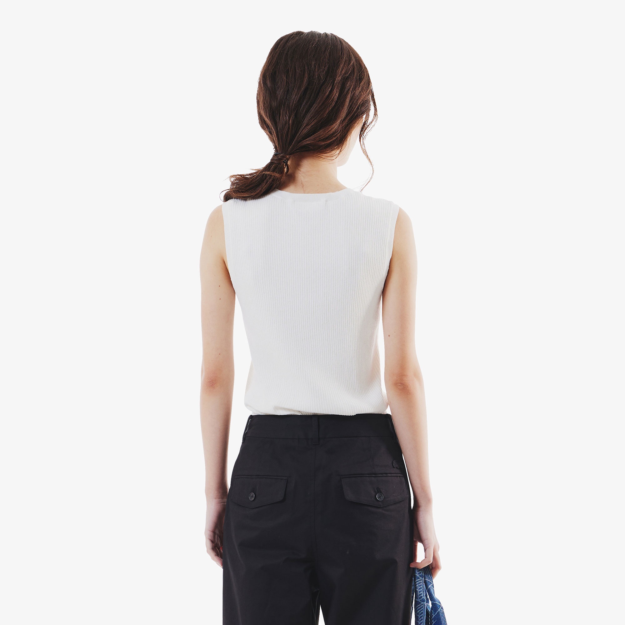 クールマックスリブニットタンクトップ