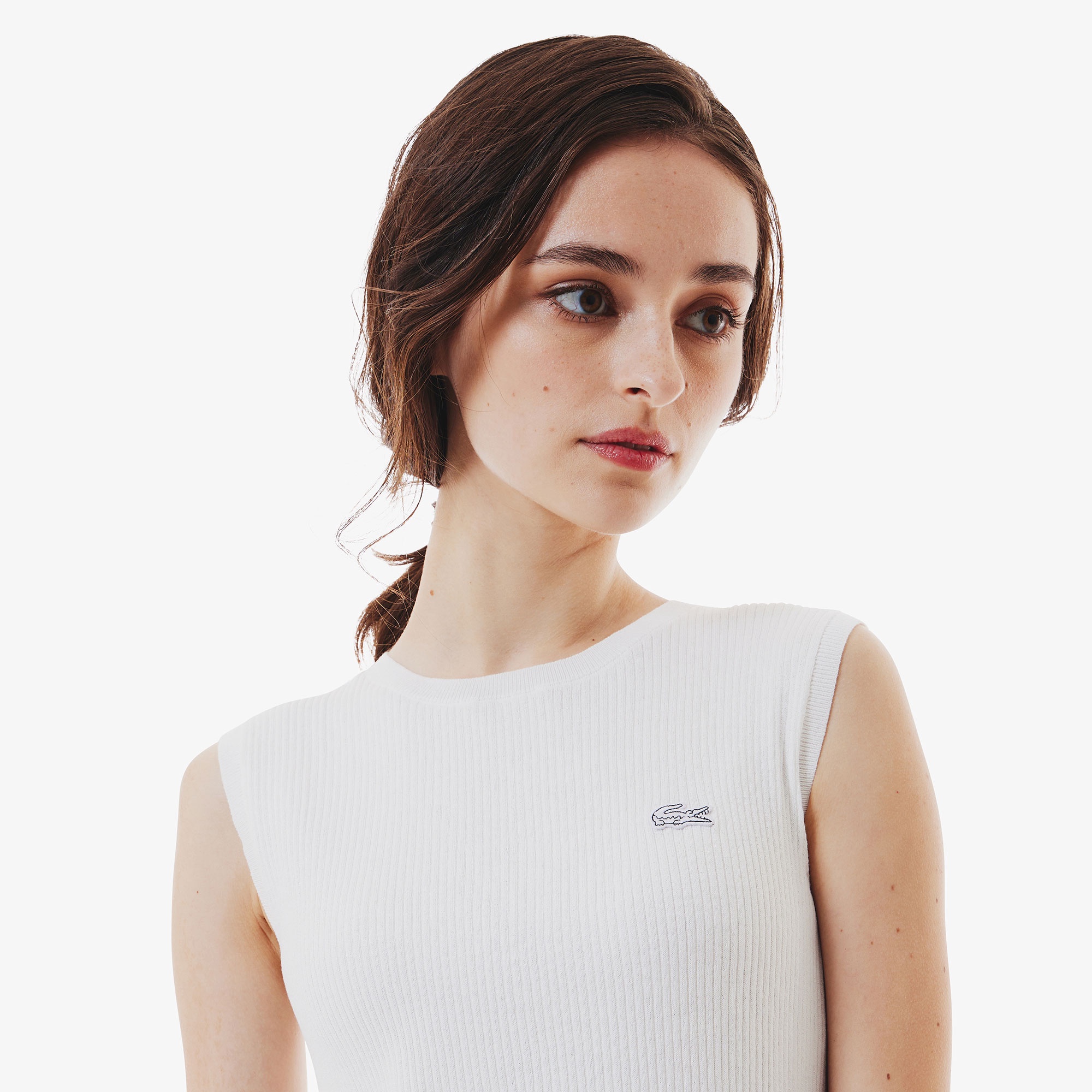 クールマックスリブニットタンクトップ