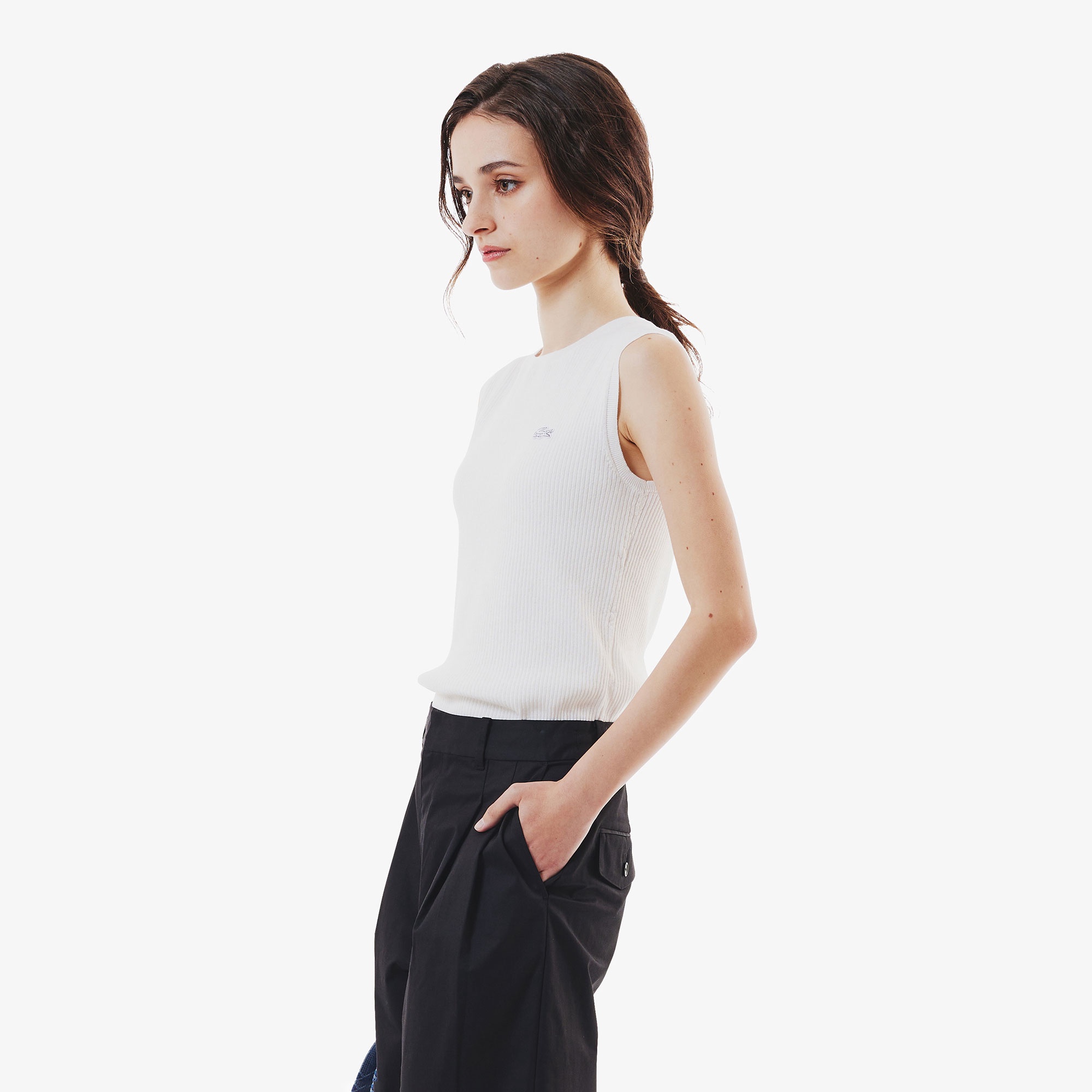 クールマックスリブニットタンクトップ