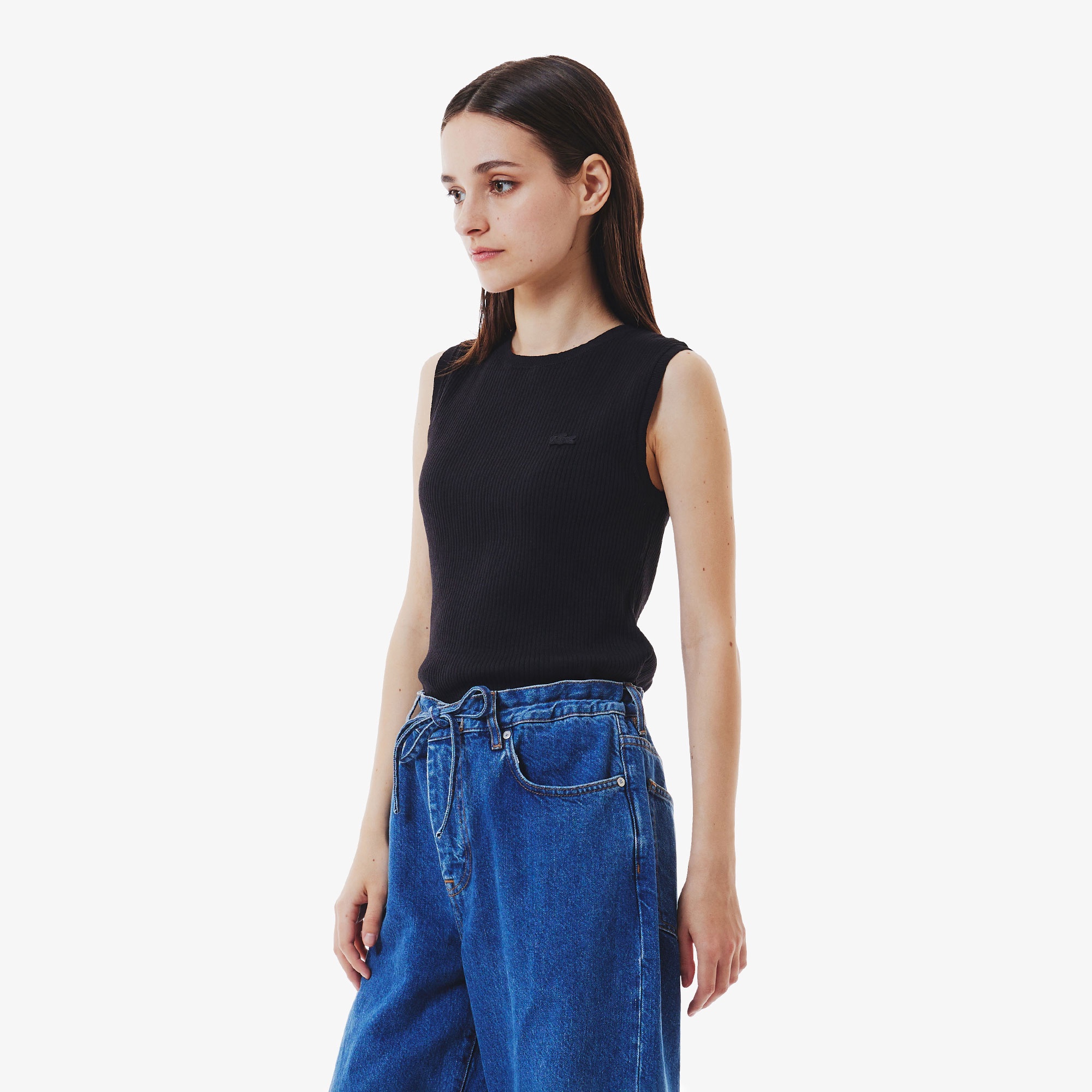 クールマックスリブニットタンクトップ