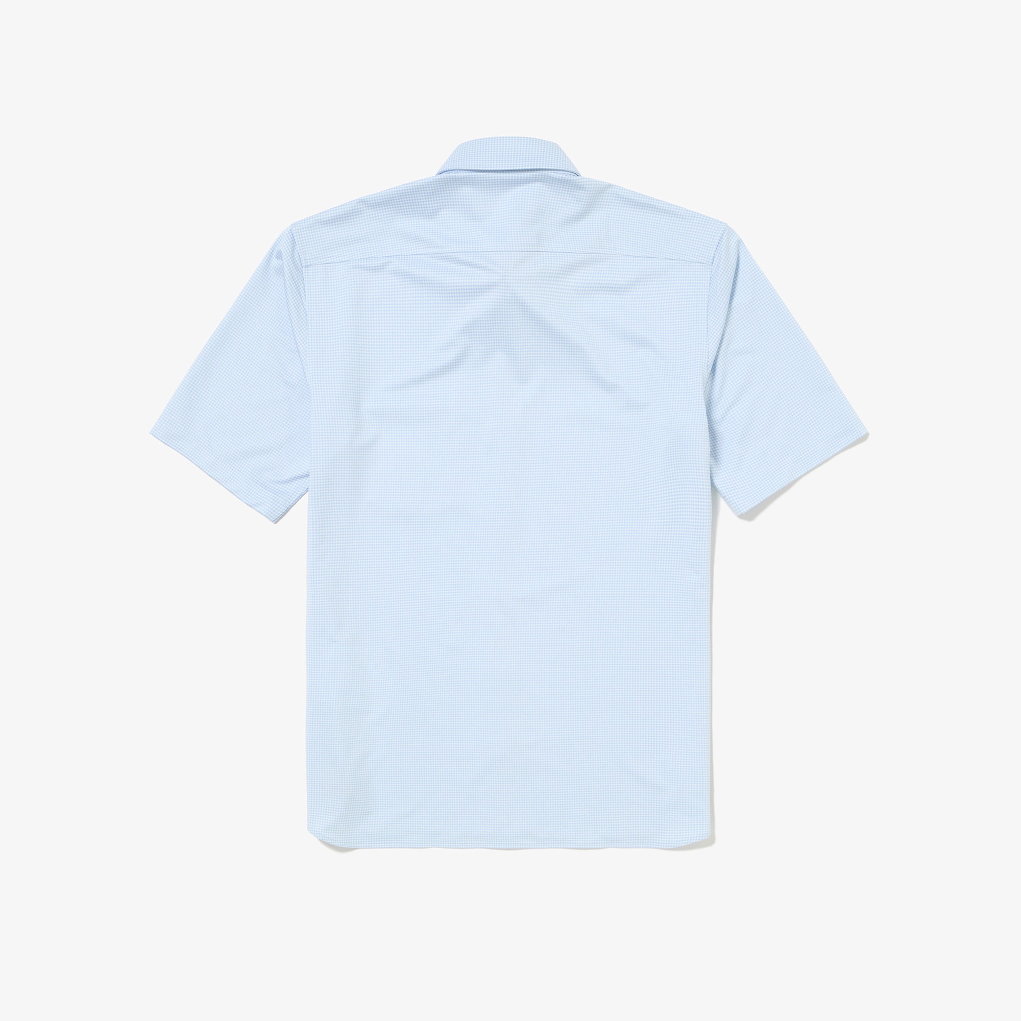 マイクロチェックジャージシャツ