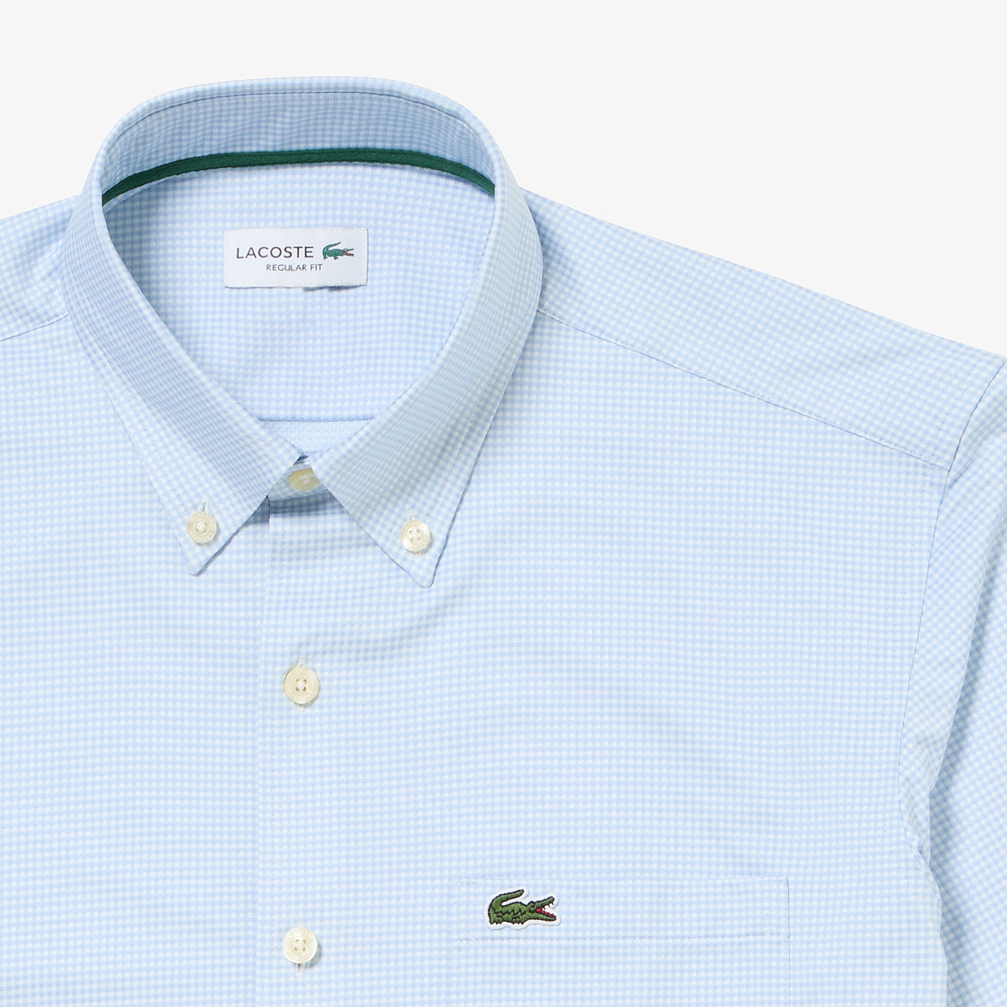 マイクロチェックジャージシャツ