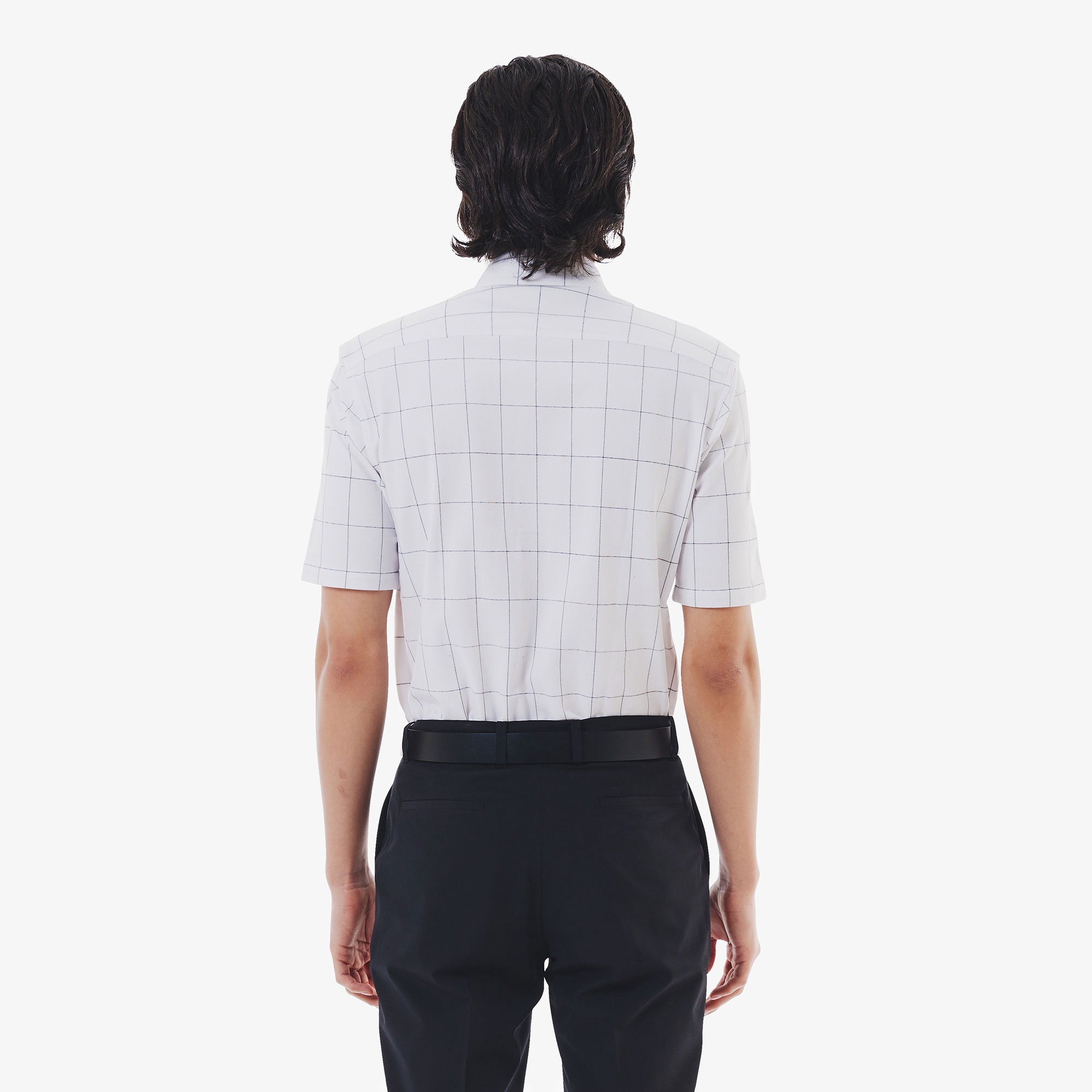 ウィンドウペーンチェックジャージシャツ