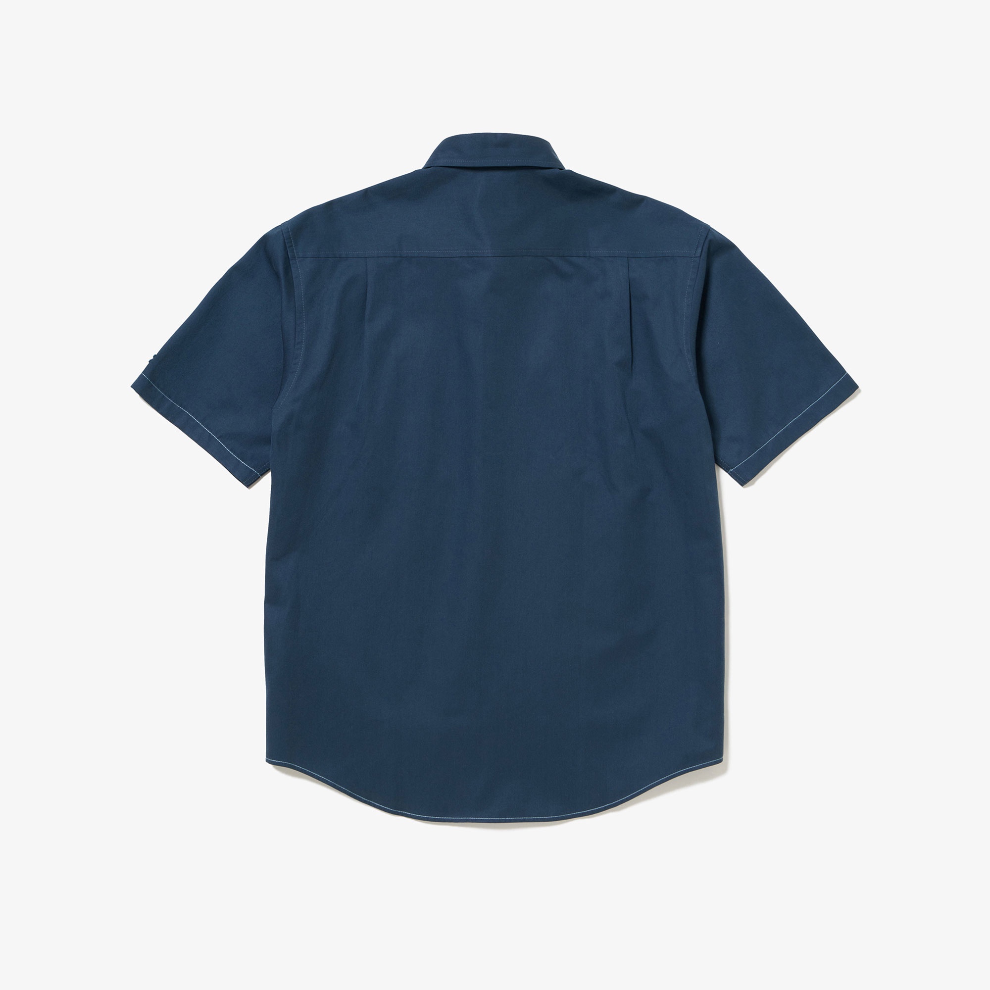 シルクブレンドネームパッチボタンダウンシャツ