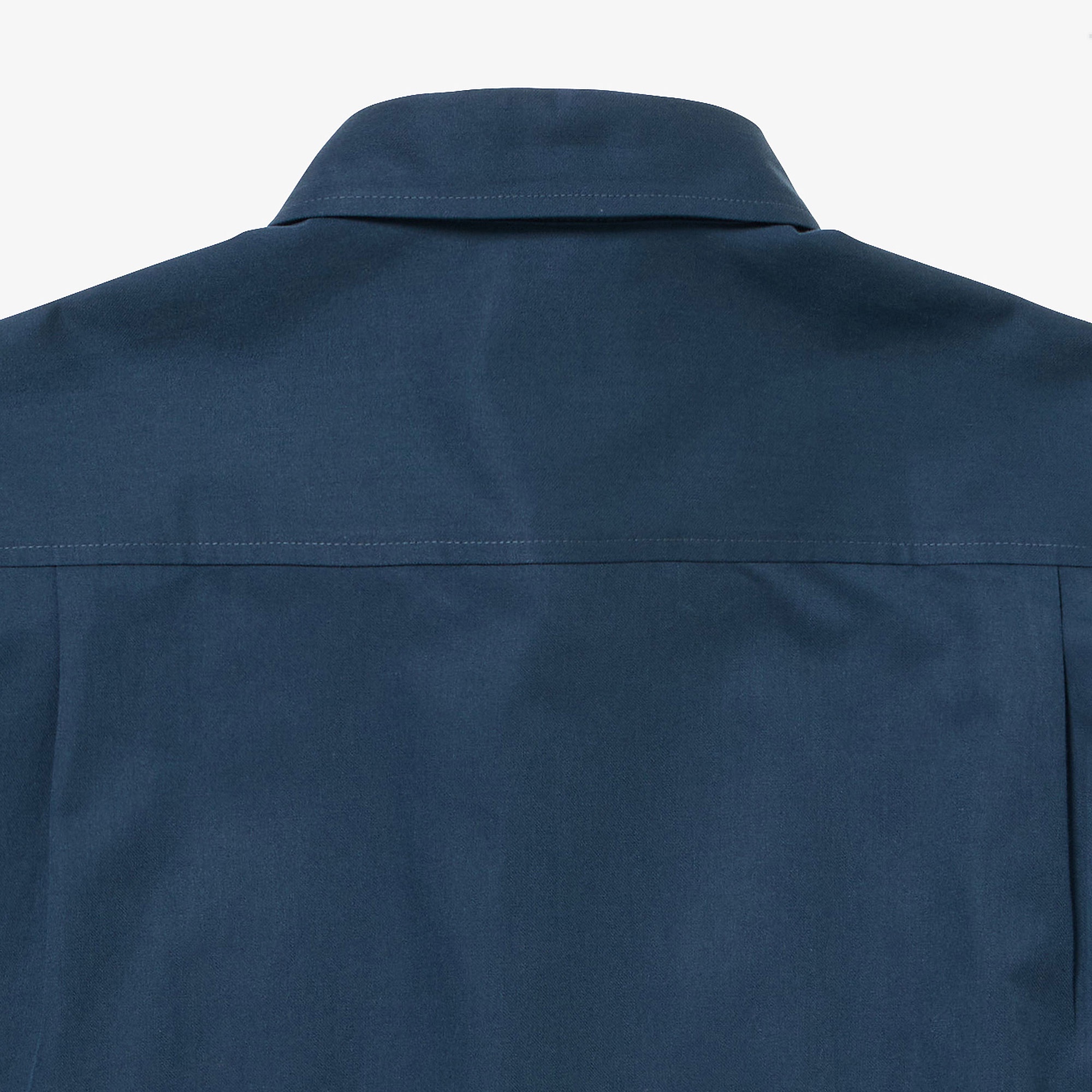 シルクブレンドネームパッチボタンダウンシャツ