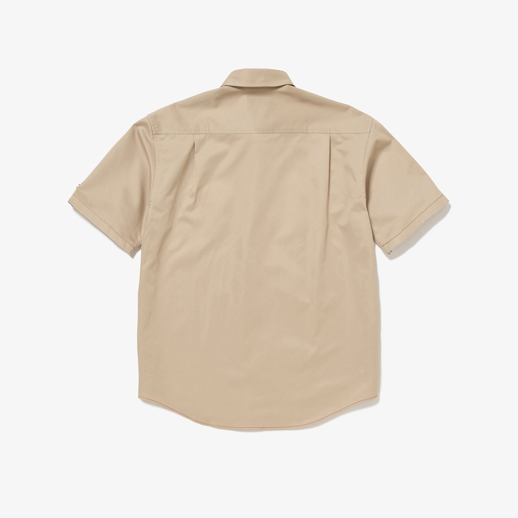 シルクブレンドネームパッチボタンダウンシャツ