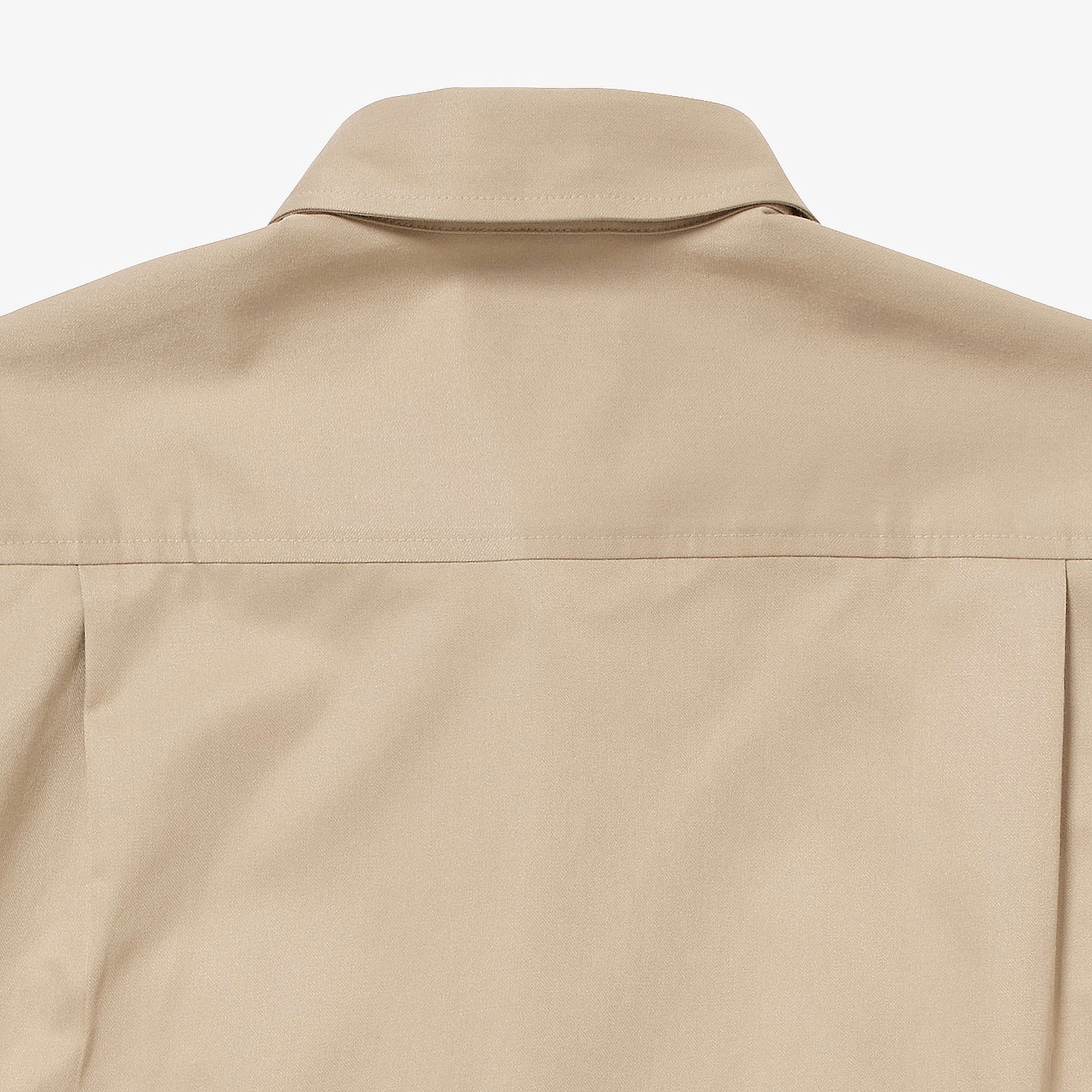 シルクブレンドネームパッチボタンダウンシャツ