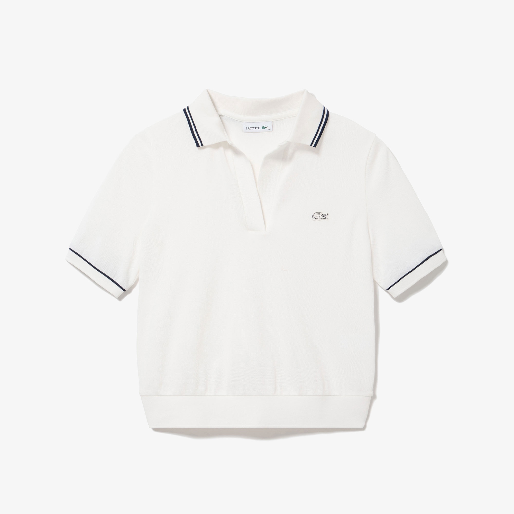 スキッパーネックポロシャツ