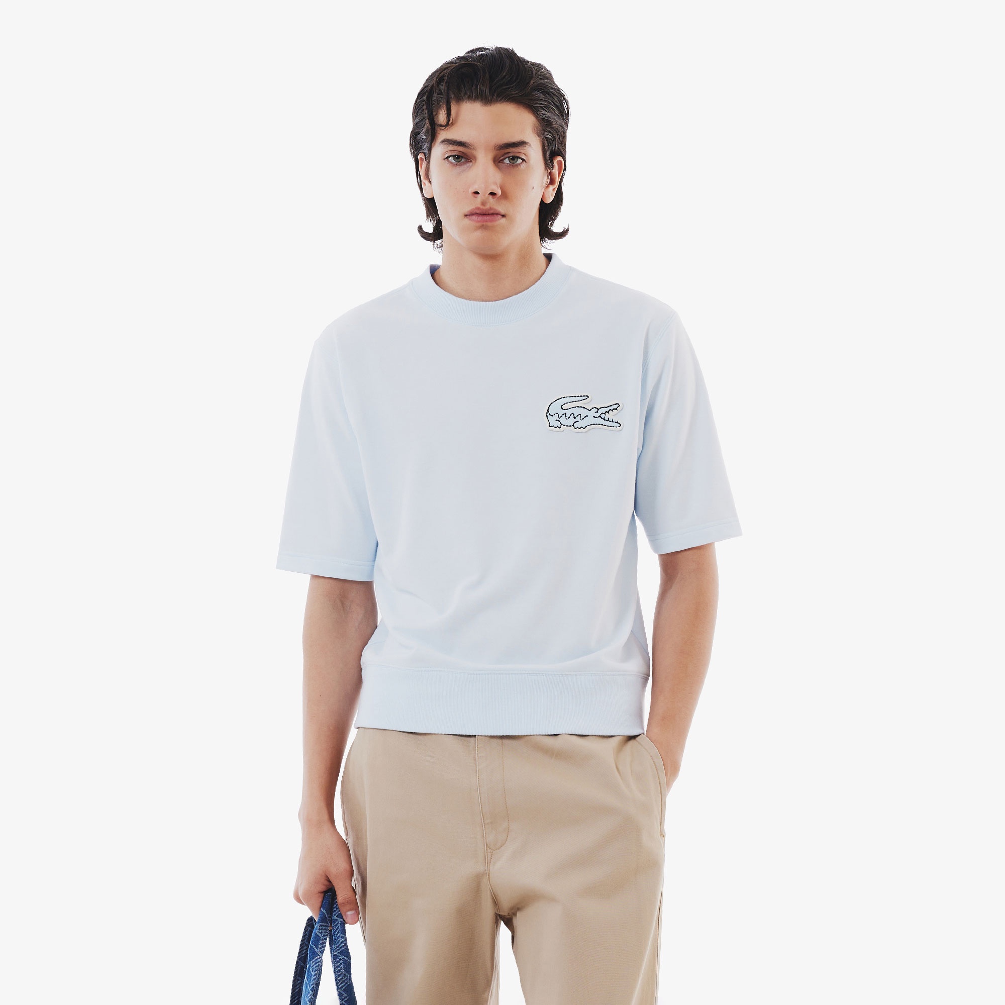 オーバーサイズクロックエンブレムスウェットTシャツ