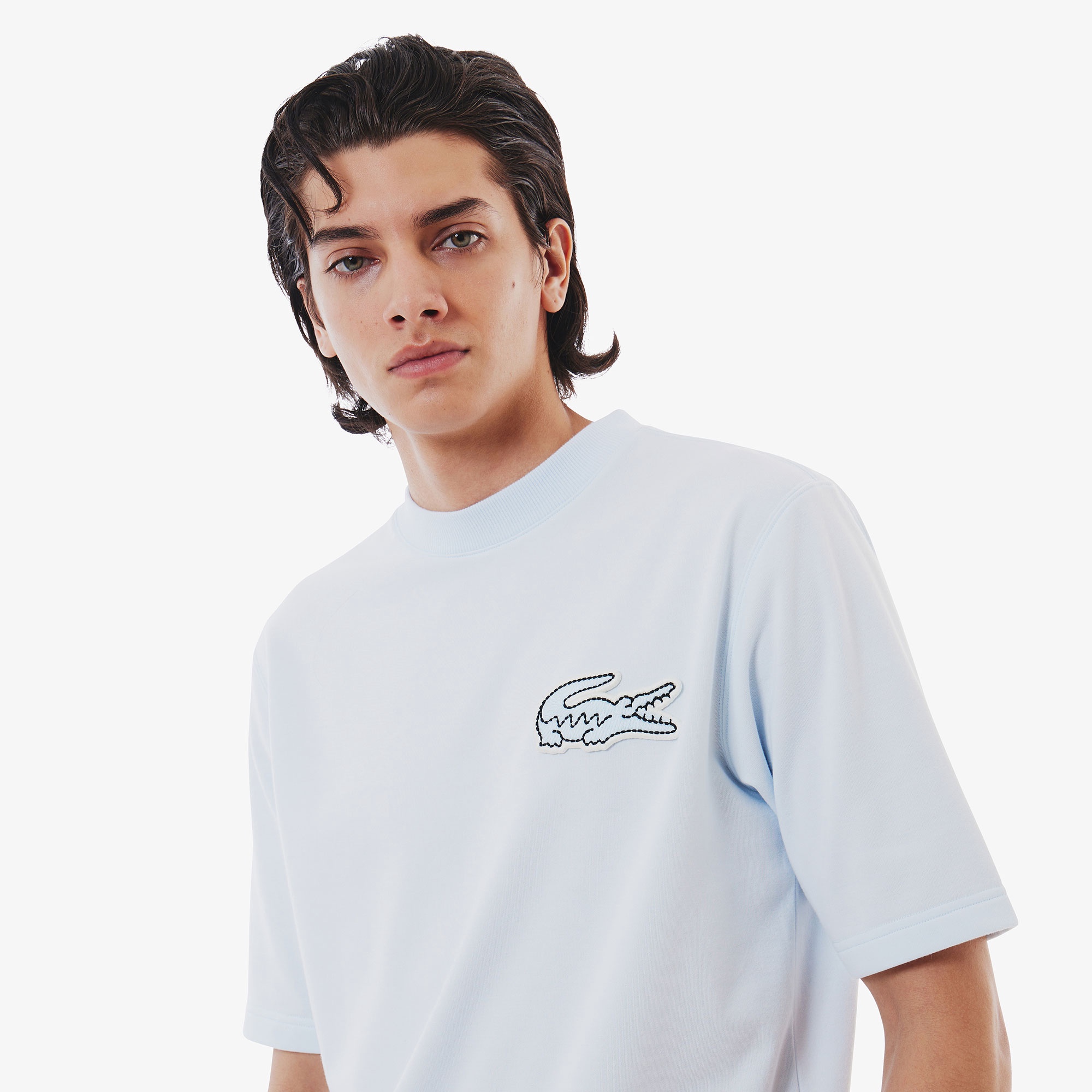 オーバーサイズクロックエンブレムスウェットTシャツ