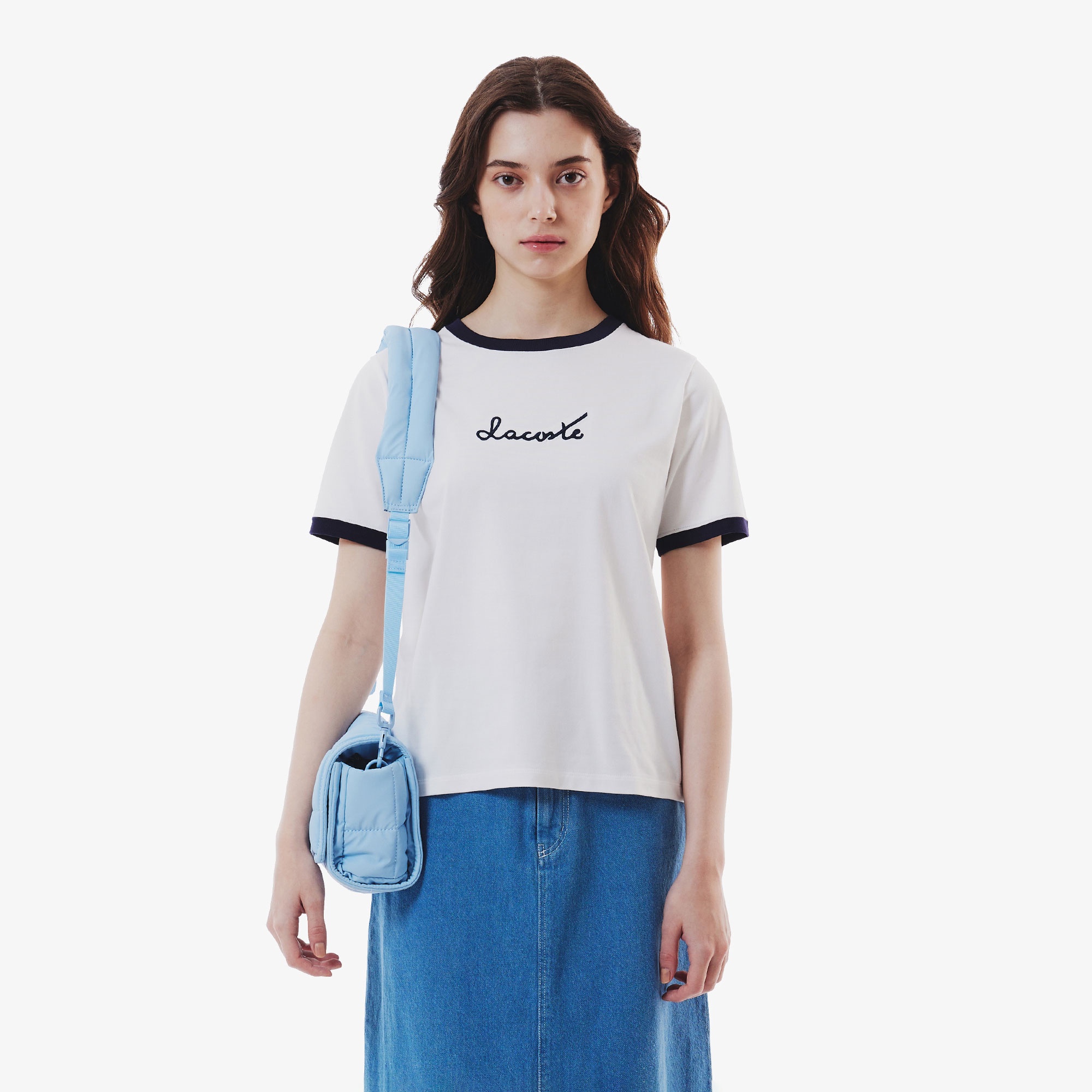 ステッチネーミングリンガーTシャツ