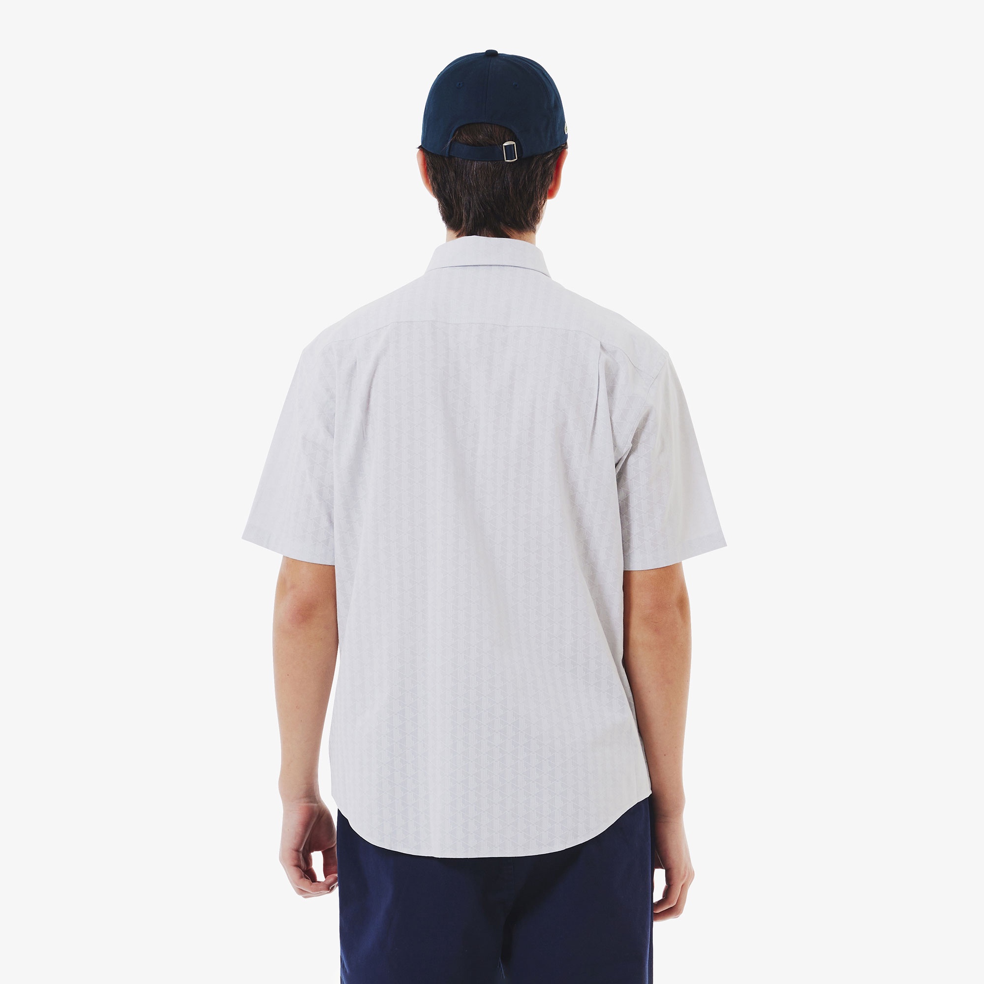 プリントジャカードシャンブレーオックスフォードシャツ