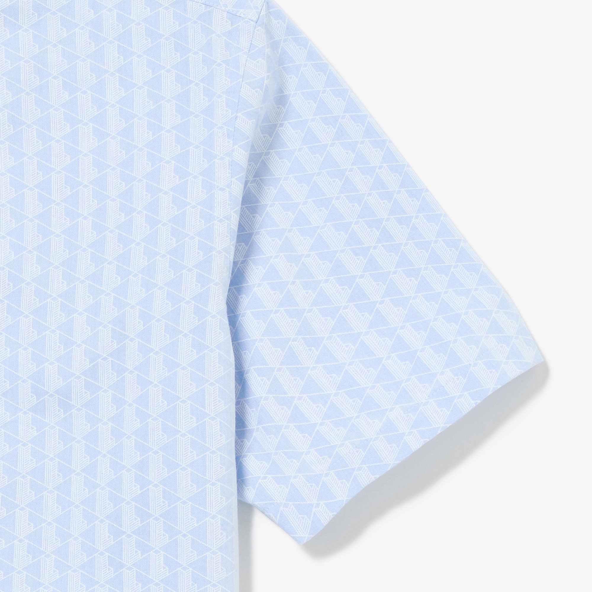 プリントジャカードシャンブレーオックスフォードシャツ