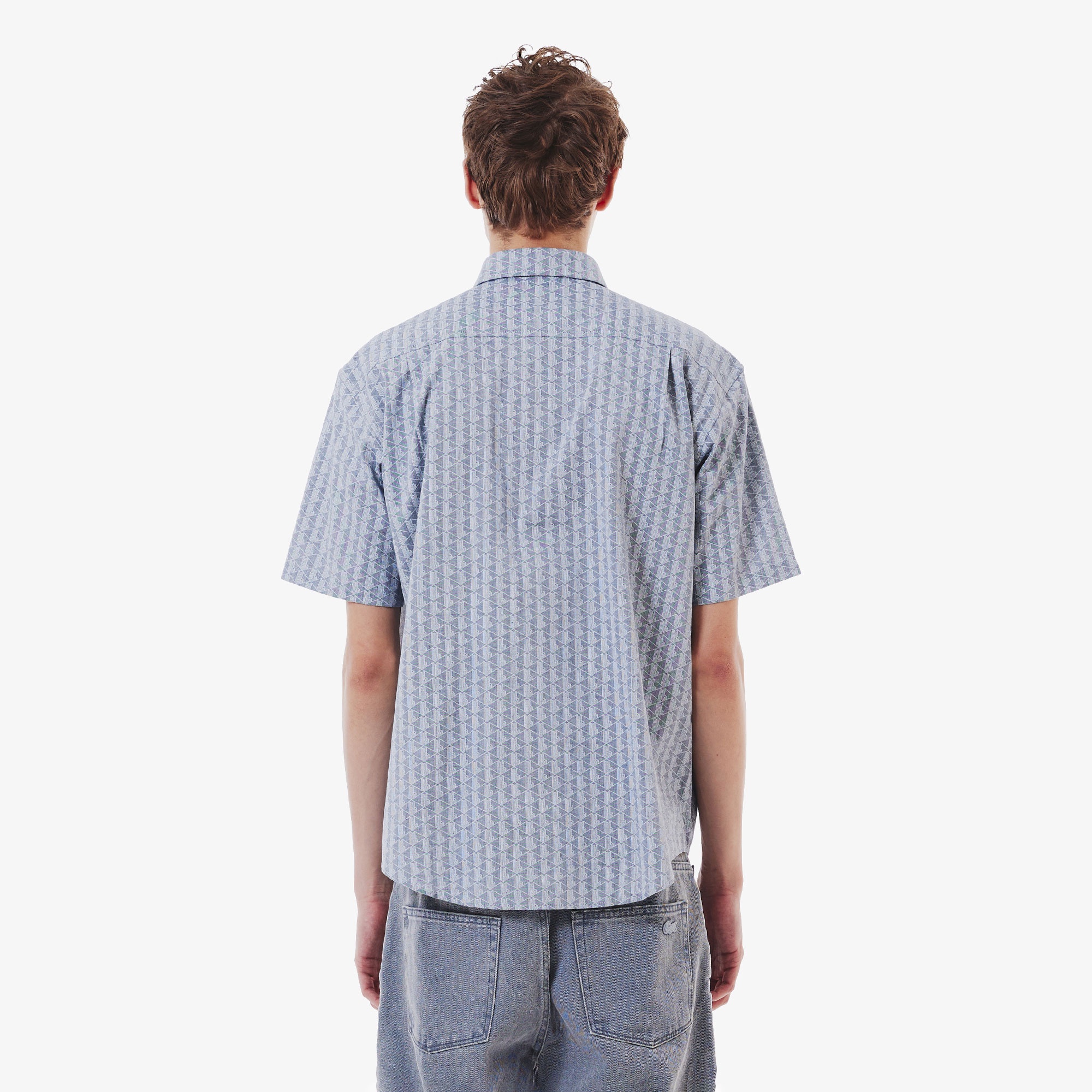 プリントジャカードシャンブレーオックスフォードシャツ